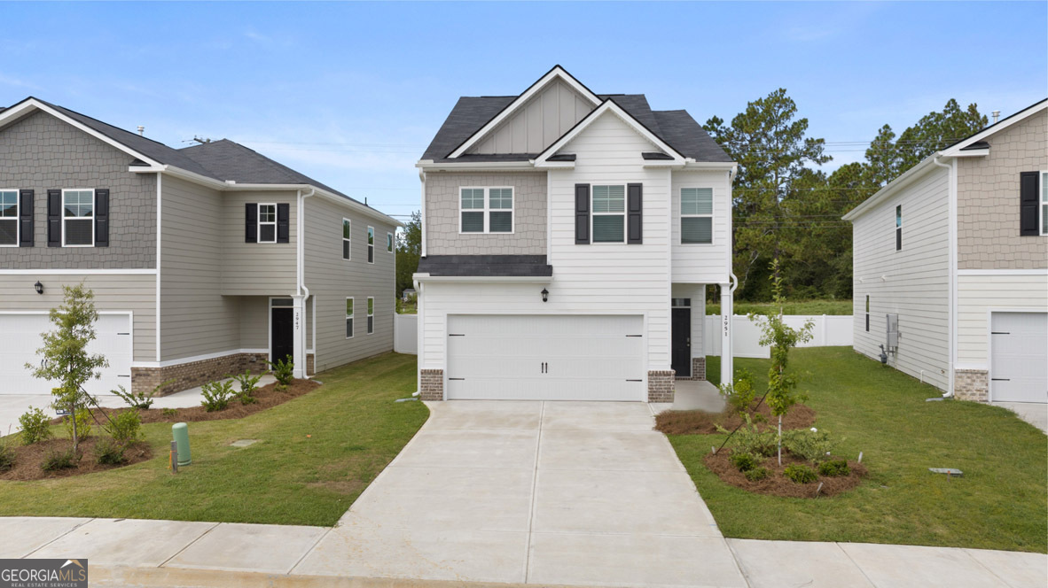 New Construction in Newnan, GA | 4 Bed, 2.5 Bath Smart Home in Poplar Preserve Experience comfort, style, and convenience in the Somerset floor plan-a thoughtfully designed two-story, 4-bedroom, 2.5-bath home located in the highly sought-after Poplar Preserve community in Newnan, Georgia. Built for the way you live, the main level features an open-concept layout that seamlessly connects the family room, dining area, and kitchen-perfect for entertaining or relaxing at home. The updated kitchen design includes updated countertops, and tile backsplash, stainless steel appliances, a walk-in pantry, and a central island for casual seating and extra prep space. Upstairs, the spacious owner's suite offers a retreat-like feel with a large walk-in closet and a spa-inspired bath complete with dual vanities and an oversized tiled shower. Three additional bedrooms and a full bath are tucked away for privacy, while the second-floor laundry room adds everyday convenience. Additional highlights: * Upgraded kitchen finishes with updated counters and tile backsplash * Smart Home technology package with keyless entry and voice-activated controls * Craftsman-style brick-accented exterior on a level homesite * Attached 2-car garage with kitchen-level entry * Zoned for East Coweta Schools * Energy-efficient construction * Convenient access to I-85, Ashley Park, and Piedmont Newnan Medical Center Whether you're a first-time buyer or a growing household looking for a low-maintenance new home, the Somerset offers elevated finishes, a thoughtful layout, and timeless curb appeal-all just 30 minutes from downtown Atlanta. Photos are for illustrative purposes only and may not reflect the exact home details. Contact us today to schedule your private tour.