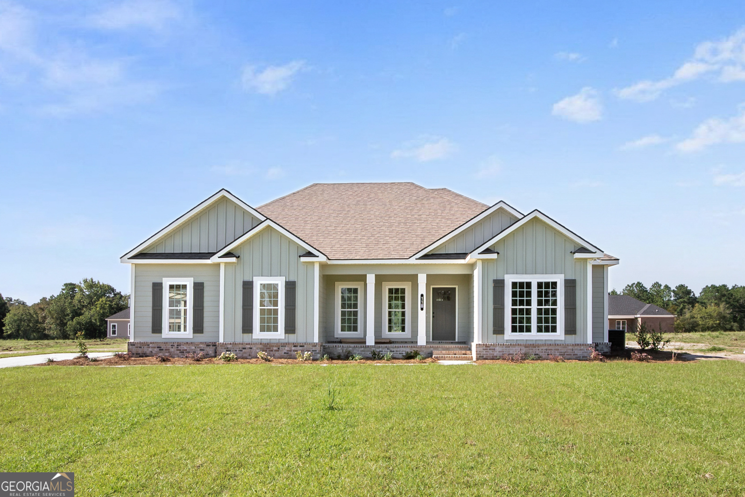 One of a kind New Construction Home in one of Bulloch County's Newest Subdivisions- Evelyn Oaks! This 4 bed, 3 bath home sits on a .58-acre lot and features a split bedroom floor plan with open-concept living. The kitchen includes a large island and flows into a separate dining area and a combined living/dining room-ideal for entertaining. All bedrooms offer walk-in closets, with a large en-suite and walk-in closet in the primary suite. Additional features include a 2-car garage, ample storage, and plenty of yard space for outdoor enjoyment. A $450 Mailbox fee is due at Closing. Builder offering 10K incentives to be used for closing costs, rate buy down etc.