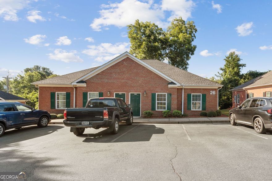 Located in the highly desirable Sandy Plains Executive Office Park, directly across from Sprayberry High School and near East Piedmont Road, this office offers exceptional accessibility and convenience. The suite is ADA accessible and situated in a one-story building at the rear of the office park, ensuring privacy and ease of access. The office is approximately 1,068 square feet and features a reception/waiting area, 4 offices, a bathroom, and a spacious breakroom/kitchen area. With a prime location and ample parking, this office is perfect for businesses looking to establish or expand their presence in a thriving area.