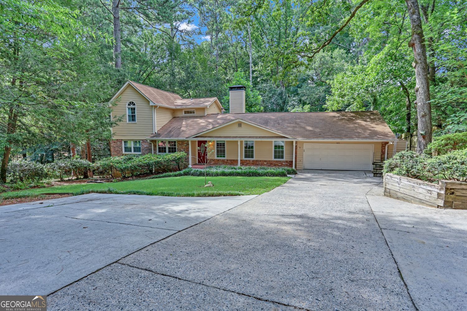 Spacious Brookhaven Retreat on a Rare Acre Lot - Updated, Private, and Full of Character Welcome to your personal haven in the heart of Brookhaven - a thoughtfully updated 4-bedroom, 4-bathroom home nestled on a rare full acre of land. Surrounded by mature trees and backed by peaceful woods, this charming property blends timeless character with modern upgrades, offering a one-of-a-kind lifestyle in one of Atlanta's most desirable neighborhoods. Inside, vaulted ceilings and abundant natural light create an open, airy atmosphere perfect for everyday living and entertaining. The main-level living space flows seamlessly into a generous kitchen with granite countertops, stainless steel appliances, and a large walk-in pantry/laundry room. Upstairs, a spacious owner's suite awaits with a skylight bathroom, walk-in closets, and a private balcony overlooking the wooded backyard - a tranquil view you'll never tire of. Downstairs, the fully finished basement features a custom home theater, full bath, and a flexible bonus room ideal for a home office, gym, or recording studio. With multiple living zones across nearly 3,000 square feet, there's plenty of space for families to spread out, grow, and gather. Recent upgrades include beautiful new flooring throughout, a brand-new water heater, updated fixtures, and a near-total replacement of cast iron piping for long-term peace of mind. The two HVAC systems have been recently serviced, and the roof is less than seven years old. Unique touches like stained glass in the guest bath and a certified wildlife habitat yard add charm and personality to the home. Step outside to enjoy the large screened-in porch and back deck - perfect for hosting friends or watching the kids explore the wooded yard. Just a short walk to local parks that host year-round concerts and festivals, and only minutes from top-rated schools, I-285, Perimeter Mall, and all the dining and nightlife Brookhaven has to offer. If you've been searching for a move-in-ready home with land, character, and convenience - this is it.