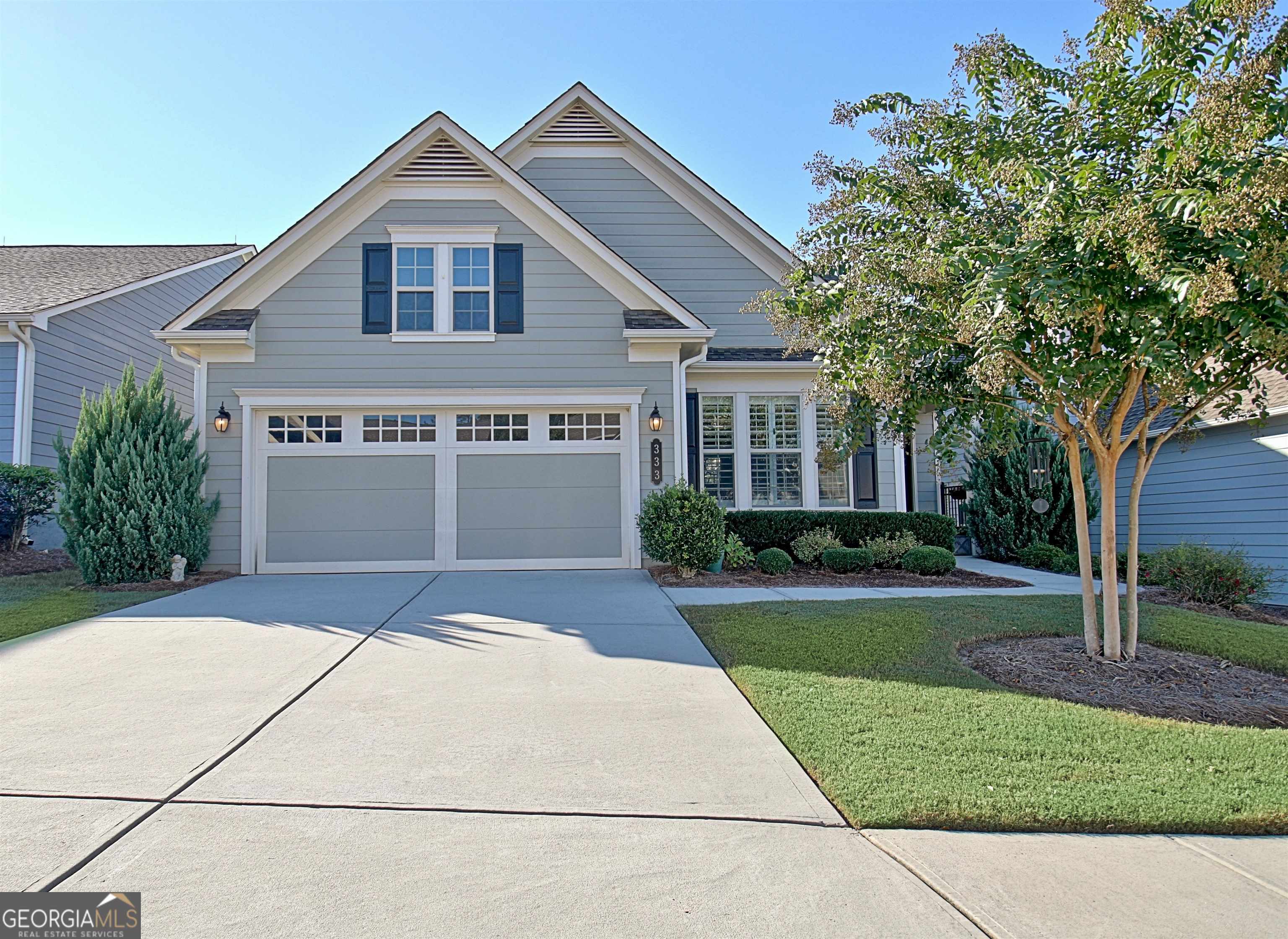 Welcome to Cresswind Active Adult Community in Peachtree City. This lovely Dogwood Ranch floorplan 2 BR + office/ flex Rm with finished bonus and bath up can be used as 3rd BR. The open plan is enhanced by high ceilings and lots of windows bringing the outdoors in! Upgrades include but not limited to Hardwood floors, gas fireplace, beautiful tiled bathrooms and laundry Rm. Love this open Kitchen with lots of Cabinets, Island, SS appliances, Beautiful granite and tiled backsplash. Cooks will love this Kitchen for cooking and entertaining. Washer, Dryer and Kitchen Refrigerator remain with the home. Living space is extended with the screened porch & open patio overlooking landscaped yard with privacy woods to the rear. Home is located on cul-de-sac street = no drive through traffic! Cresswind offers Clubhouse with many clubs and social events to get to know your neighbors. There are 2 pools both inside and outdoors, pickleball and tennis courts. Walking on trails through the woods, carts paths and sidewalks offers connection with nature, exercise and new friends! Cresswind is connected to Peachtree City's 100 mile Golf Cart path system and 3 golf courses with Country Clubs. Come see why Peachtree City has been in the top 10 Money Magazine Best Place to live in USA several times! Under contract with Contingency on Buyer's home closing/No CK. - call listing agent to show for Back-up Contract position