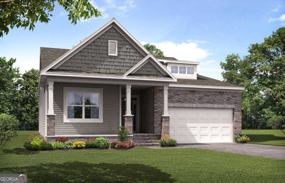 The Avery is a ranch-style plan with three bedrooms, two full baths, a spacious family  room, a kitchen with an island and pantry, a covered patio, an oversized laundry room,  and a first-floor primary bedroom.Options available to personalize this home include a  covered porch, screen porch, or sunroom, office with French doors or dining room  instead of bedroom three, powder room, an extended family room, and an optional  second floor with loft, bedroom, and bath options.