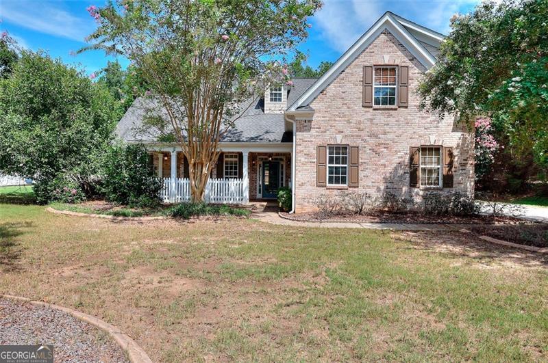 Welcome to 1272 Alcovy Bluff Dr in Monroe, GA! This lovely, brick front ranch home is located in the sought after Alcovy Bluffs subdivision. The whole exterior was painted just 2 years ago. This house is 2100 square feet and offers 3 bedrooms and 2 full bathrooms and also has a bonus room above the garage that could easily be converted to a 4th bedroom. The kitchen has beautiful quartz countertops and there is a gorgeous sunroom right off of the breakfast area. The primary bedroom has a beautiful walk in closet and the bathroom has a double vanity, large soaking tub and a stand up tiled shower. The house sits on a large lot and has a small storage shed. The backyard is fenced. The HOA offers both swim and tennis. Schedule your showing today!
