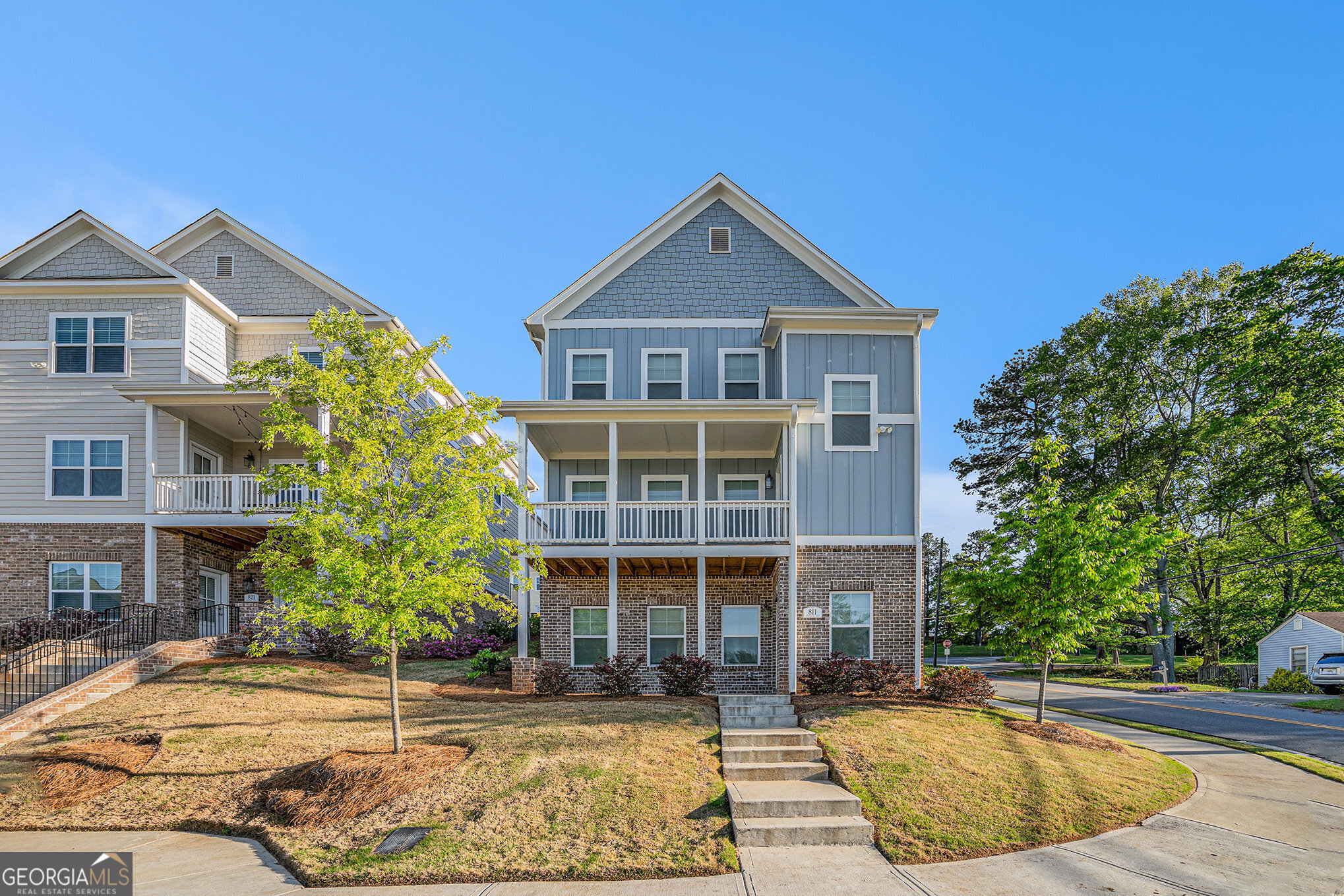 **Stunning Marvelle Home with Finished Basement & Designer Touches Co Prime Marietta Location!** Welcome to this beautifully crafted 4-bedroom, 4-bath home in the sought-after Marvelle community, built in 2022 and designed for modern living with timeless elegance. From the charming covered porch to the spacious 2-car garage and inviting patio, every detail has been thoughtfully considered. Step inside to soaring high ceilings, abundant natural light, and gleaming hardwood floors. The open-concept layout features a gorgeous great room with a cozy fireplace, seamlessly connected to the dining area and chefCOs kitchen. You'll love the large kitchen island, granite countertops, stainless steel appliances, pantry, and stylish updated lightingCoperfect for everyday living and entertaining. A beautifully finished daylight basement offers a private bedroom, full bathroom, and additional living space ideal for a home office, media room, or guest suite. The upper level boasts a lovely loft area, three additional bedrooms, and a luxurious primary suite with dual vanities, a soaking tub, and a separate shower. Additional highlights include a stunning staircase with iron balustrades, ample storage, and a prime location just minutes from I-75, Cobb Parkway, historic Marietta Square, and Truist Park. This is Marvelle living at its finest - schedule your tour today!