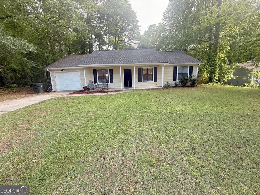 Looking for a  Beautiful and affordable Home? look no further , you have have found it!  As soon as you step inside you are greeted with large family room , nice brand new hard floors, the cozy fireplace, new paint , Nice kitchen with granite countertop  , eat in breakfast area . The house has been remodeled to provide comfort and convenience for the new owners. Also the great spacious back yard is perfect for family reunions . Great location in Marietta area. Very quiet neighborhood .