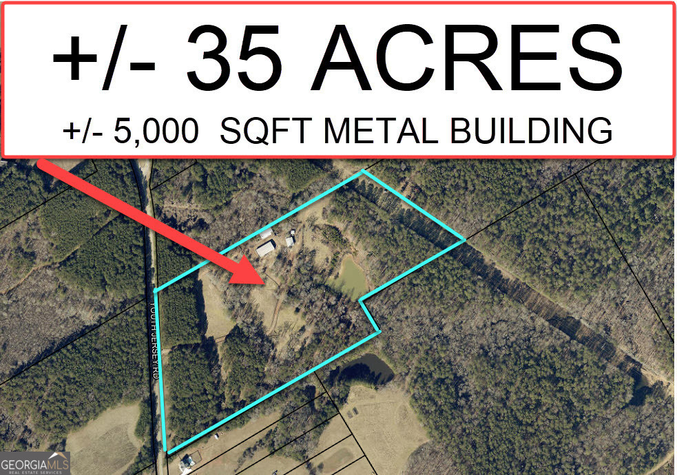 +/- 35.25 ACRES. +/- 1,030 LINEAR FEET OF ROAD FRONTAGE. YOUTH JERSEY ROAD (JERSEY AREA), WALTON COUNTY, GA. +/- 5,000 SQFT SHOP BUILDING. +/- 2,000 SQFT OPEN EQUIPMENT STORAGE BUILDING. +/- 2,800 LINEAR FEET OF BLACK 4-BOARD WOODEN FENCING. +/- INTERIOR GRAVEL DRIVEWAY. +/- 1-ACRE POND. MIXTURE OF OPEN AND WOODED AREAS. This listing consists of a (+/-) 35.25-acre tract of land zoned A-1, rural estate, located along the east side of Youth Jersey Road approximately 1 mile north of the town of Jersey, 6 miles southwest of the city of Monroe, and 9 miles southeast of the city of Loganville. The site contains (+/-) 1,030 linear feet of road frontage on Youth Jersey Road. County water is available at the street. The tract has a moderately rolling topography with good aesthetic appeal and contains a mixture of open areas and wooded areas. The site contains a +/- 5,000-square-foot shop building constructed from a prefabricated metal frame on a poured concrete slab. The exterior of the shop building is enclosed by prefabricated metal panels and the building contains prefabricated metal roofing panels. The shop building contains an eave height of +/- 14-feet and contains a rollup utility door. The shop building is served with electrical service and contains a break area with a restroom. The site contains a +/- 2,000-square-foot open equipment storage building. The site contains +/- 2,800 linear feet of black 4-board wooden fencing that is located along the right-of-way and along the interior gravel driveway which leads to the shop and storage building. The site contains a +/- 1-acre pond. The site contains a mixture of open and wooded areas. The rear of the site contains an electrical power line easement. The tract has potential to support single-family residential development, division into multiple acreage tracts, use as an acreage residential estate tract, and a variety of recreational/agricultural uses. The area along Youth Jersey Road is a residential/agricultural district with custom-built homes on acreage tracts and scattered single-family residential tract developments. The property is located within Zone 5 of the Walton County School District and subject to the terms of an intergovernmental agreement, students residing in Zone 5 shall have the option of attending school in either the Social Circle School District or the Walton County School District. The Walton County schools that serve the property include the Walnut Grove Elementary School, the Youth Middle School, and the Walnut Grove High School. The property is shown by appointment only; please do not enter the site without permission.