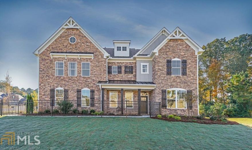 The Woodbury Plan is a spacious 5 bed & 4 bath home on a large private cul-da-sac lot. This home features a separate living room/flex room & separate dining room with coffered ceilings, spacious kitchen w/ granite countertops, 42' cabinets, tile backsplash, stainless steel double oven & Separate cooktop, Texas style walk-in pantry, large Island w/ views to the breakfast area & 2 story family room. Bedroom & Full bath on the main level. Large Owner's Suite and Private Owner's Bath with Large Walk-In Closet. Countless Features....too much to list!!