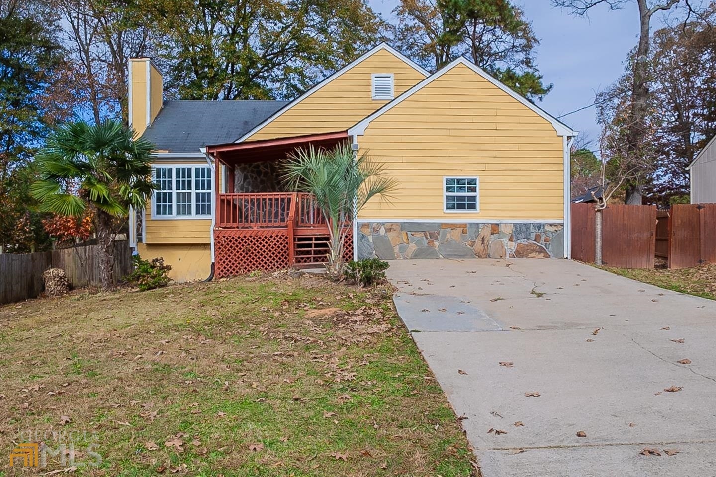 This Rex one-story home offers a two-car garage.