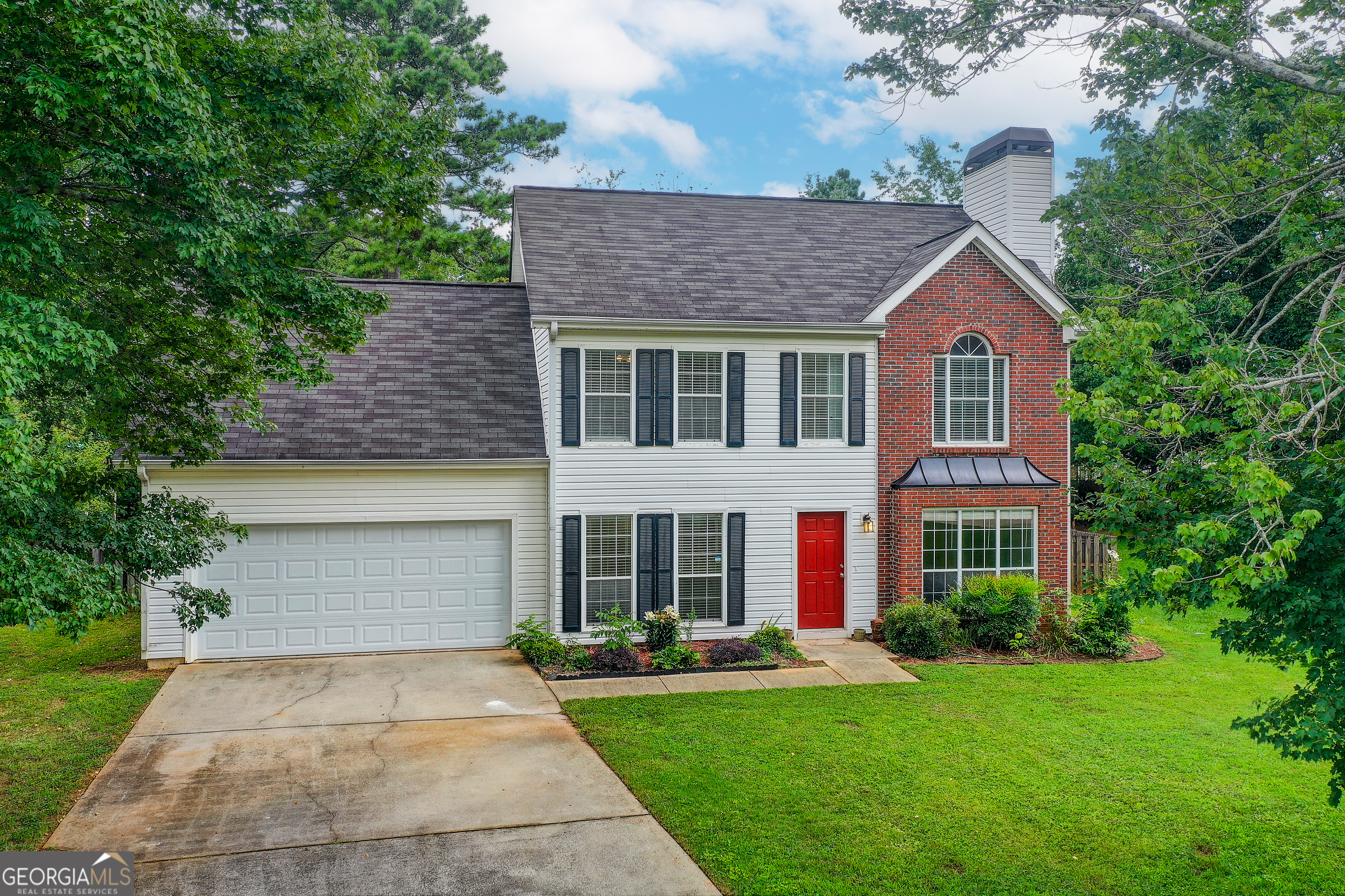 Located in the beautiful and established neighborhood of Walden, this spacious 4-bedroom, 2.5-bath home offers comfort, convenience, and charm on a quiet neighborhood cul-de-sac. Recently refreshed, the home features new paint throughout, has been professionally cleaned, and the exterior has been freshly pressure washed, making it move-in ready. Inside, you'll find a welcoming layout with ample living space for relaxing and entertaining. Upstairs, all four bedrooms are well-sized, including a generous primary suite with private bath. The Walden community includes outstanding amenities such as a large swimming pool, tennis courts, and a playground. Located less than a mile from The Bridges at Jodeco, residents enjoy easy access to Costco, Sprouts, and a variety of new restaurants and shops. This home combines peaceful suburban living with unbeatable convenience-don't miss your chance to make it yours! The seller is offering a $1,000 carpet/flooring allowance, giving buyers the opportunity to add their personal touch.
