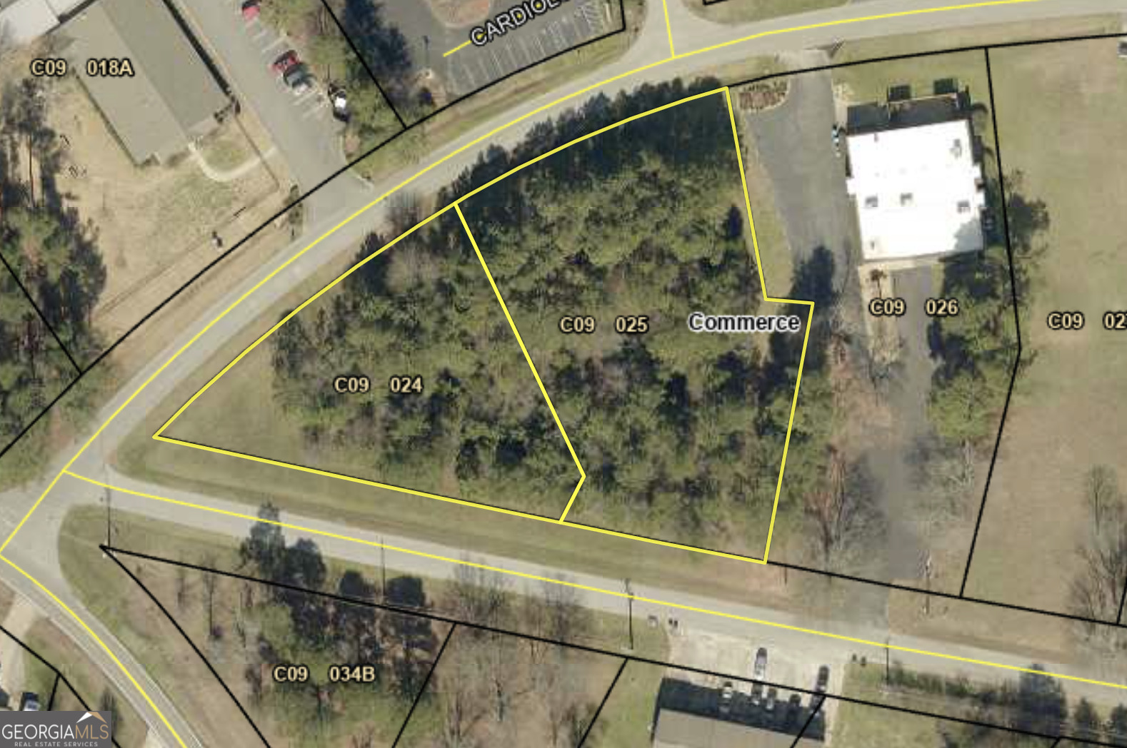 2 commercial lots in Downtown Commerce! C1 zoning allows for many different uses. One corner lot and one interior lot, both with road frontage on Tara Pl and Bolton Dr. Great site for an office building, medical practice, or small strip center. The corner lot would be ideal for a small convenience store, with close proximity to housing. City utilities are nearby. Call for more information!