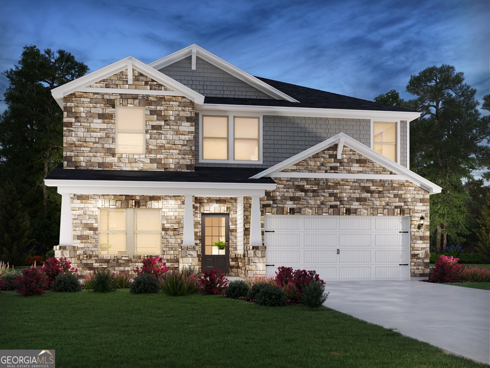 Brand new, energy-efficient home available NOW! Sip your coffee from the Chatham's charming back patio. Inside, the downstairs flex space allows you to customize to fit your needs. The impressive primary suite boasts dual sinks and a large walk-in closet. Explore the charm of Braselton at our newest community, Vines at Mill Creek. The community features a variety of single-family homes and a community cabana, a refreshing pool, and a fun-filled playground. Enjoy the changing season at nearby Chateau Elan with a round of golf, a sunset dinner, and end the night with a massage at the spa. Get your steps in at Braselton Town Green where events, farmers markets, and festivals often take place. Each of our homes is built with innovative, energy-efficient features designed to help you enjoy more savings, better health, real comfort and peace of mind.