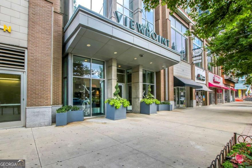 Perched on the 29th floor of Viewpoint, this sleek one-bedroom residence places you in the heart of Midtown Atlanta. Excellent investment opportunity - leasing permit available with purchase. This move-in ready condo offers stunning city and skyline views with beautiful indirect sunlight throughout the day. Floor-to-ceiling windows flood the open living space with natural light, creating a bright and airy atmosphere. This residence features beautiful new modern tile floors, a new HVAC system, kitchen equipped with newer stainless steel appliances, granite countertops, and ample prep space. The bedroom provides generous storage, while the expansive private balcony is the perfect spot to take in the city views or unwind after a long day. A dedicated garage parking space adds to the convenience. Viewpoint's resort-style amenities include a two-story gym, a fireside outdoor lounge, a theater room, a clubroom with a catering kitchen, a business center, a pet walk, and a gas grilling patio with serving bars. Residents also enjoy a luxurious heated pool, 24-hour concierge service, on-site management, secure garage parking, and ample guest parking. Step outside, and you're just moments from Midtown's best restaurants, shopping, MARTA, Georgia Tech, Piedmont Park, and the BeltLine. This move-in-ready home delivers the perfect blend of contemporary style, comfort, and prime city living.