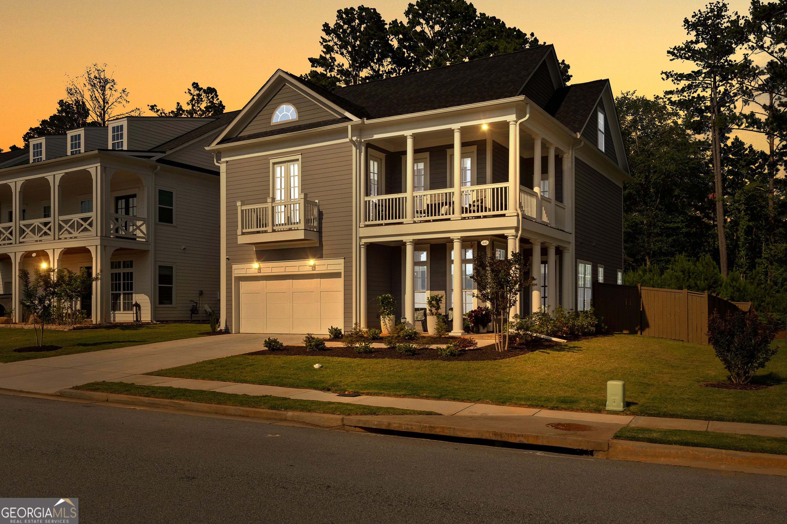 Welcome to Your Dream Home in the McIntosh High School District! Nestled in the heart of Peachtree City, this stunning, meticulously upgraded home offers luxury, functionality, and a prime location. From the moment you walk through the front door, you'll be captivated by the open-concept layout and high-end finishes throughout. The main level features a dedicated office with striking beamed ceilings, a spacious living room with a cozy fireplace, and a chef's kitchen equipped with stainless steel appliances, granite countertops, LED recessed lighting, a gas stove, a huge walk-in pantry, and custom cabinets that extend to the ceiling. A bright breakfast area and a full bathroom complete the main floor. Upstairs, the expansive primary suite includes a private sitting area and a dream custom closet with direct access to the laundry room-complete with a utility sink. The primary bathroom showcases granite countertops, a beautifully tiled shower, and dual vanities. Three additional bedrooms are located on this level-two connected by a Jack and Jill bathroom with granite countertops, tile flooring, and access to a charming balcony. The third bedroom has its own private full bath. The third floor offers a versatile bonus space that can serve as a playroom, gym, home office or teen suite. The possibilities are endless. Lots of upgrades include: Remote-controlled blinds in the primary bedroom, Buster & Punch designer light switches, Upgraded light fixtures throughout the home, Kitchen cabinets to the ceiling, Hardwood floors in the primary suite, Hot water reset system, 220V outlet in the garage (perfect for EVs), Smart home integration for lights, thermostats, and the garage door, irrigation system, privacy fence (2023) , Screened-in patio with stubbed gas line for an outdoor fireplace. Enjoy the best of Peachtree City with 200 miles of golf cart paths and award winning schools!! The HOA features amenities such as two swimming pools, tennis and pickleball courts, a gazebo, and a fire pit.