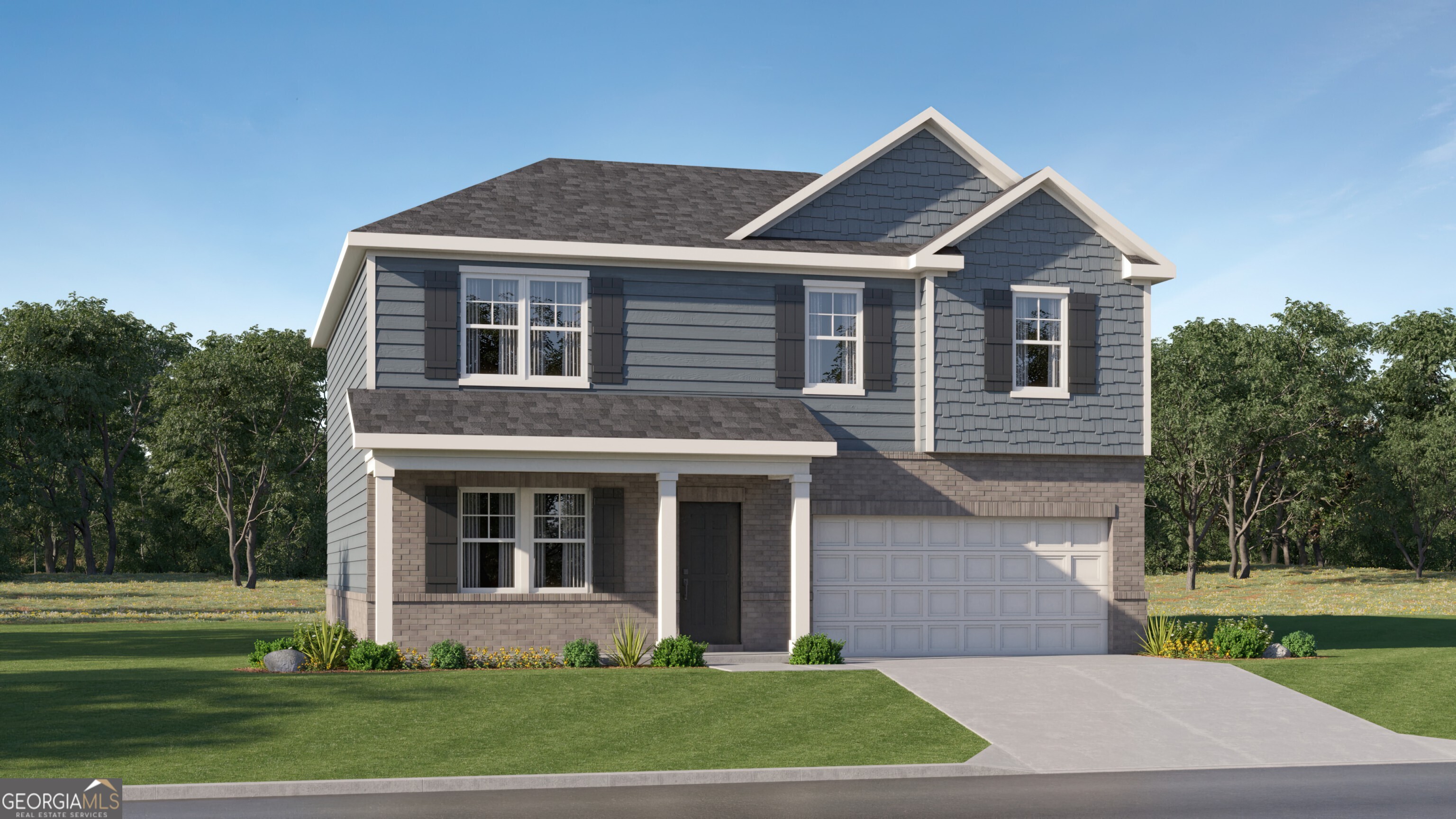 Welcome to Peeksville Landing! This new two-story Portland plan is designed to meet modern families' needs. The first floor hosts an open-plan layout connecting the kitchen, dining room and living room, with a flex room at the entry of the home. Upstairs, a versatile loft provides additional shared-living space, with four bedrooms including a lavish owner's suite with a generously sized walk-in closet and luxe bathroom,the laundry room is conveniently situated upstairs as well. Prices, dimensions and features may vary and are subject to change. Photos are for illustrative purposes only. Ask about our LOW RATES through Lennar Mortgage.