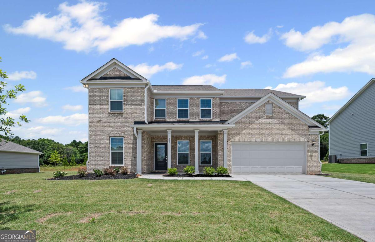 Welcome to Anderson Point Estates! This exceptional new construction home is Move-In Ready and located in a highly desirable neighborhood near Lake Dow and Downtown McDonough Square. Designed with a spacious open-concept layout, the Frazier floorplan boasts a gourmet kitchen with an oversized island and luxury finishes, a cozy fireplace, and a generously sized owner's retreat. Additional features include Jack-and-Jill bedrooms with ample closet space and multiple living areas, including a family room and a loft. The main level offers an oversized study, dining room, open railing, and hardwood flooring throughout, providing both style and functionality. Conveniently situated just minutes from Downtown McDonough Square, Anderson Point offers easy access to premier recreational destinations such as the Georgia National Country Club and Golf Course, Tanger Outlets, Jackson Lake, Heritage Park, and more. Within the community, residents enjoy exclusive amenities, including a pool and cabana area, playground, and walking trail.