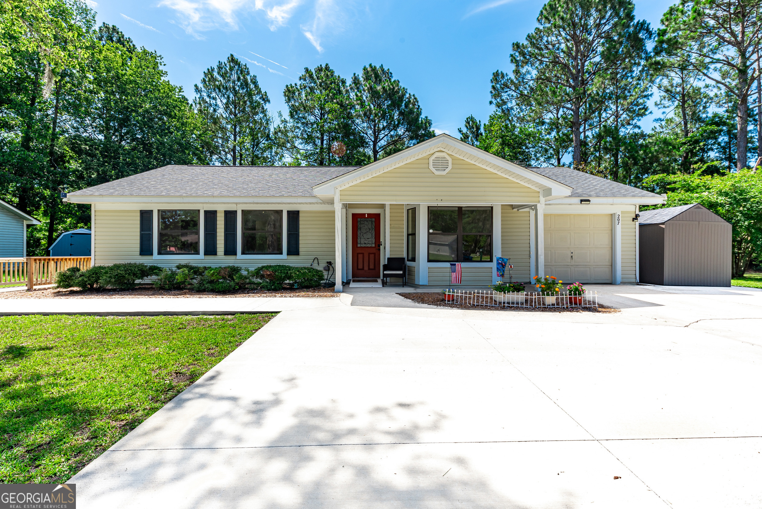 Accessible Coastal Living in St. Marys Welcome to this thoughtfully designed 3-bedroom, 2-bathroom home offering 1,521 square feet of accessible living space. This new listing presents a rare opportunity for those seeking a home with comprehensive accessibility features while enjoying the charm of coastal Georgia. Step inside to discover a home where accessibility meets comfort. The property features ramps to all entrances, creating seamless transitions throughout. The primary bedroom has been specially designed with mobility in mind, featuring its own dedicated ramp access, two large closets, and a specialized lift to the adjoining bathroom. The primary bathroom showcases a wheelchair-accessible shower and sink, along with a helpful toilet chair lift. Enjoy peaceful moments on the screened-in patio overlooking a natural retention pond that ebbs and flows with the tides - nature's own water feature right in your backyard! The extra-large driveway provides ample parking for residents and guests alike. Modern conveniences abound with central air conditioning throughout, supplemented by two additional mini-split systems in the primary bedroom and garage for customized comfort. Never worry about power outages thanks to the full-house backup generator - a true blessing during coastal weather events! Located in delightful St. Marys, you'll find yourself just minutes from everyday conveniences like ALDI grocery store, while the picturesque St. Marys Waterfront Park offers recreational opportunities for everyone. This home doesn't just offer a place to live - it provides a lifestyle where accessibility, comfort, and coastal charm come together perfectly.