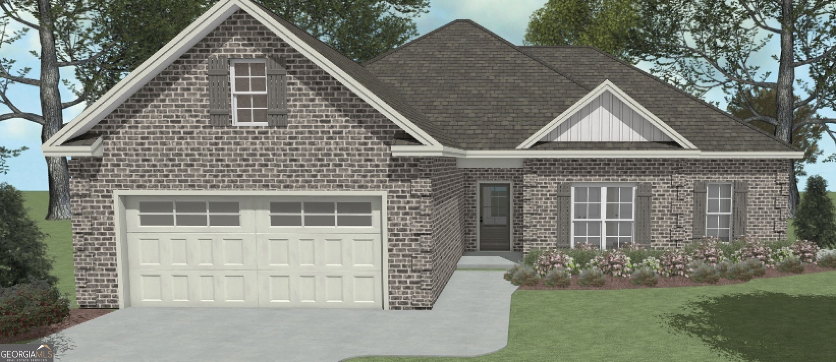 DRIGGERS CONSTRUCTION PRESENTS THE RIVER BIRCH A PLAN! All brick, 4 bedroom, 2 full bath home with an open floor plan. Large great room with an electric fireplace and brick surround. The kitchen boast granite counters and custom cabinets. The floors in main areas are durable luxury vinyl plank. Tile in baths and carpet in bedrooms. The master bath has a custom tile shower and garden tub with an oversized walk in closet. Sod and sprinkler in front, sides and 10ft off back of home. 2" wood faux blinds included. Completed 12/15/25