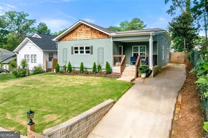 "Welcome home to this thoughtfully renovated 2,600 sq ft ranch, perfectly tucked into one of Atlanta's most beloved neighborhoods. Known for its charm and sense of community, the West End offers everything at your doorstep-less than a mile to the West Side Beltline, where you'll find local breweries, a brand-new food hall with fantastic dining options, a cozy coffee shop, pickleball courts, and community gardens. From the moment you step inside, this home feels warm, open, and inviting. The spacious living and dining areas flow seamlessly together, creating the perfect backdrop for family gatherings and evenings with friends. At the heart of the home, the kitchen features a stunning 12-foot island that invites everyone to gather-whether you're preparing meals, sharing stories, or celebrating milestones. A modern gas fireplace in the living room adds the perfect touch of comfort on cozy nights in. With 4 bedrooms and 3.5 baths, there's plenty of room for everyone. Nearly every bedroom has its own private bathroom, offering comfort and convenience for both family and guests. The fourth bedroom, currently set up as a home office, can easily transition back into a full bedroom or guest suite with its own closet and ensuite bathroom. Step outside and discover your own private retreat. The backyard is wrapped in a tall privacy fence and features a secure gate, making it the perfect spot to relax, garden, or simply enjoy a quiet moment away from the city. Recent updates give you peace of mind, with a brand-new roof, HVAC system, and water heater-all part of the complete renovation. This home offers the perfect balance: a warm, welcoming atmosphere paired with the convenience of being in one of Atlanta's most exciting areas. Whether you're hosting friends, connecting with neighbors, or simply enjoying life at home, this West End gem is ready to welcome you."