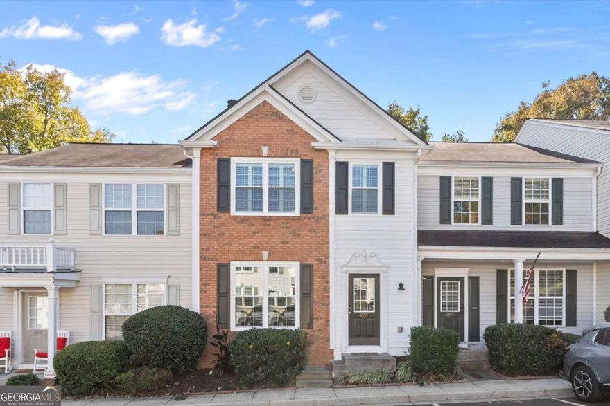 Welcome home to the heart of Alpharetta! This bright and beautifully maintained townhome offers one of the best locations in the area - just a short walk to Wills Park and all the shops, dining, and entertainment of Downtown Alpharetta. Enjoy the convenience of being minutes from Avalon, Ameris Bank Amphitheatre, Alpharetta Greenway and everything that makes Alpharetta one of Georgia's most vibrant communities. Inside, you'll find a spacious, open floor plan featuring an updated eat-in kitchen with modern cabinetry, new stainless steel appliances, new vanities + lighting throughout and stylish finishes. The kitchen flows seamlessly into the large great room with a cozy fireplace, perfect for entertaining or relaxing evenings at home. Upstairs, the primary suite offers a true retreat with a fully renovated, spa-like bathroom and a walk-in closet with built-ins. The secondary bedroom includes its own private ensuite bath, also beautifully updated for a fresh, modern feel ideal for guests or a roommate. Step outside to the extended patio with new pavers, surrounded by trees for added privacy - the perfect spot for morning coffee, evening cocktails, or simply relaxing outdoors.  Community amenities include a swim community, easy access to GA-400, and top-rated schools.    RECENT UPDATES: new windows and doors throughout, new HVAC, newer roof, fresh interior paint, new appliances, updated bathrooms and fixtures, and new backyard patio pavers. Experience low-maintenance living in an unbeatable Alpharetta location - where style, comfort, and convenience come together beautifully.