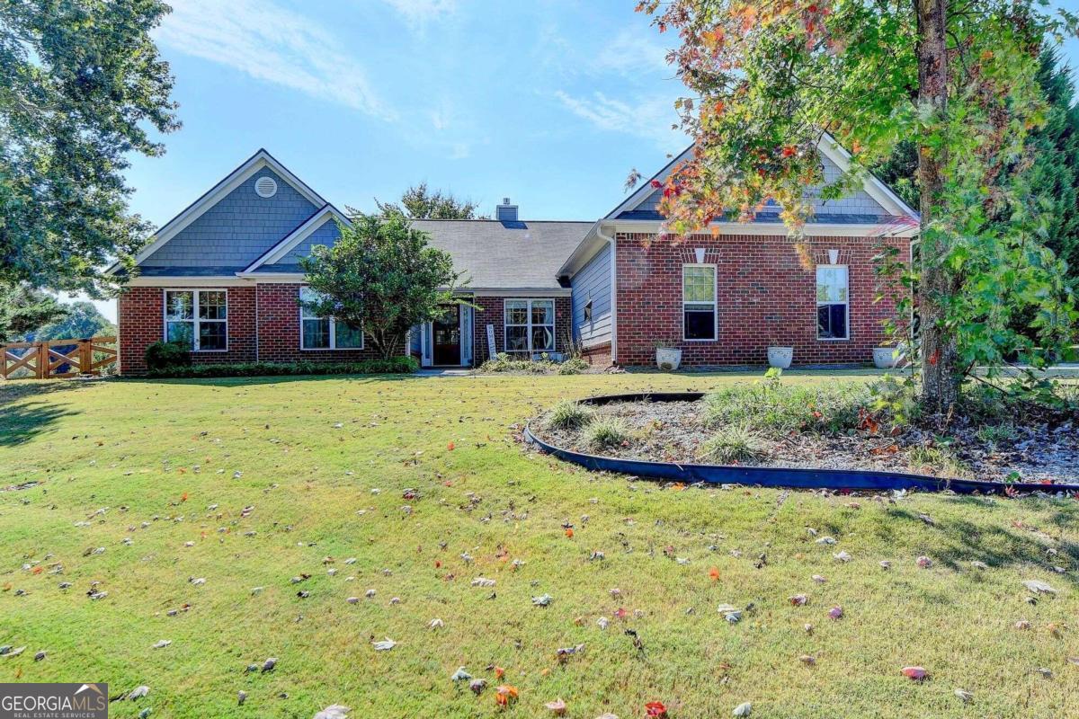 Welcome to this lovely 1.5-story cul-de-sac home. As you enter the foyer you will see straight to the large great room that opens to a seating area and dining area. The great room features built-in shelves that surround a brick fireplace. The dining area is open to a large kitchen with an island that offers additional seating. There are stainless steel appliances and loads of storage including a pantry. The primary bedroom has a beautiful tray ceiling and plenty of natural light. Relax in the spa-like ensuite where you will find a large walk-in shower and a stunning jetted soaker tub. There is a large vanity with double sinks and multiple drawers and cabinets. There is also a large walk-in closet with built-in shelving. The secondary bedrooms are spacious and welcoming. The backyard is perfect for entertaining with a covered patio that runs the length of the house overlooking the fenced backyard. You can store your lawn and gardening equipment in the shed. Along with a 3 car garage, there is an additional cover big enough for an RV. Schedule your appointment through Showingtime today.