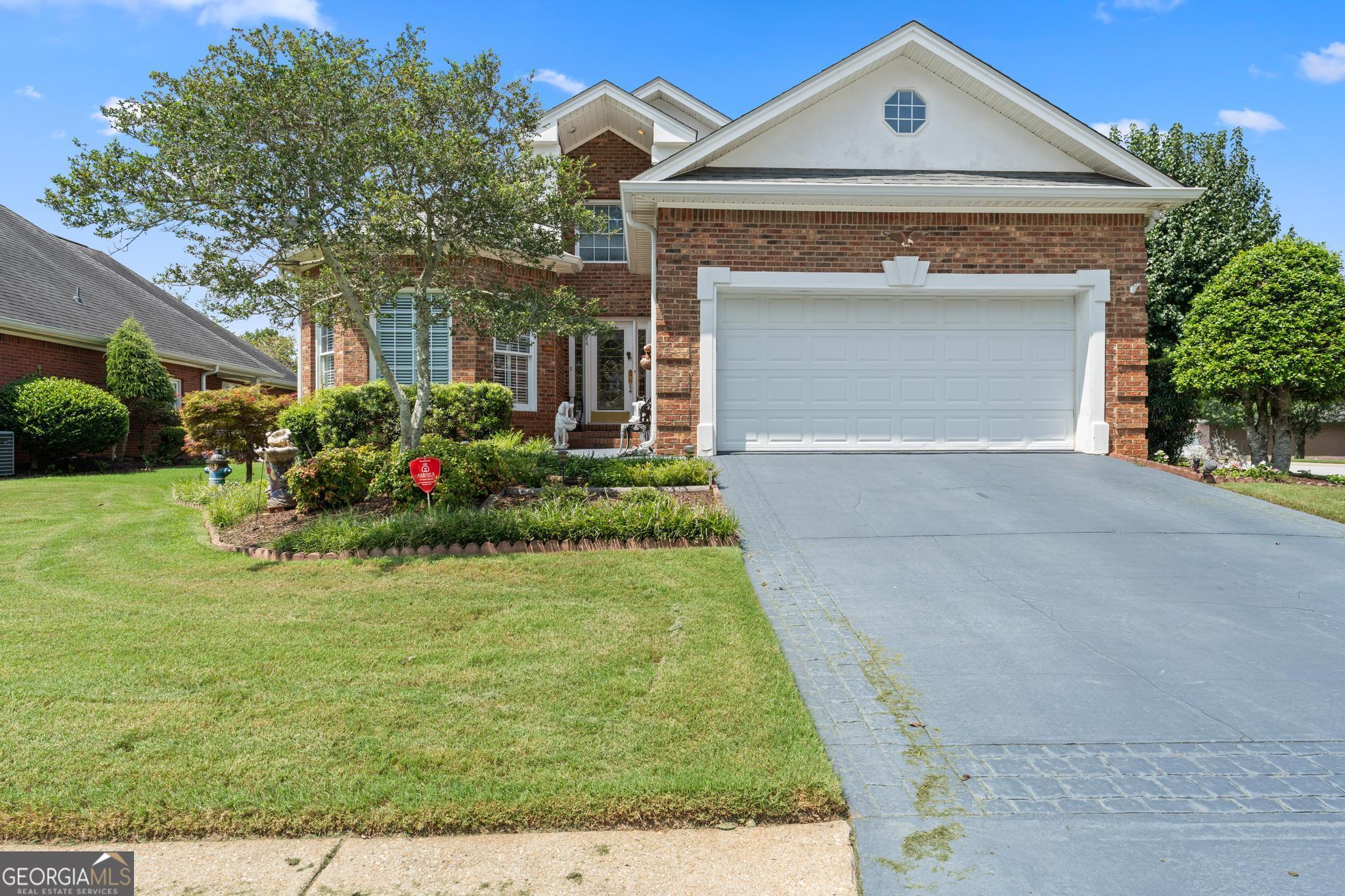 This stunning four sided brick home offers, timeless curb appeal, and exceptional functionality!! Featuring a spacious two car garage a dedicated office space and three covered porches, perfect for relaxing, or entertaining. Equipped with a central vacuum system, and a wireless alarm system for added convenience and security. Located in the highly sought after 55+ Wrights Walk community. You'll enjoy both privacy and the convenience of the pool, gym, clubhouse and tennis court. Don't miss the opportunity to own this rare gem- schedule your tour today!!
