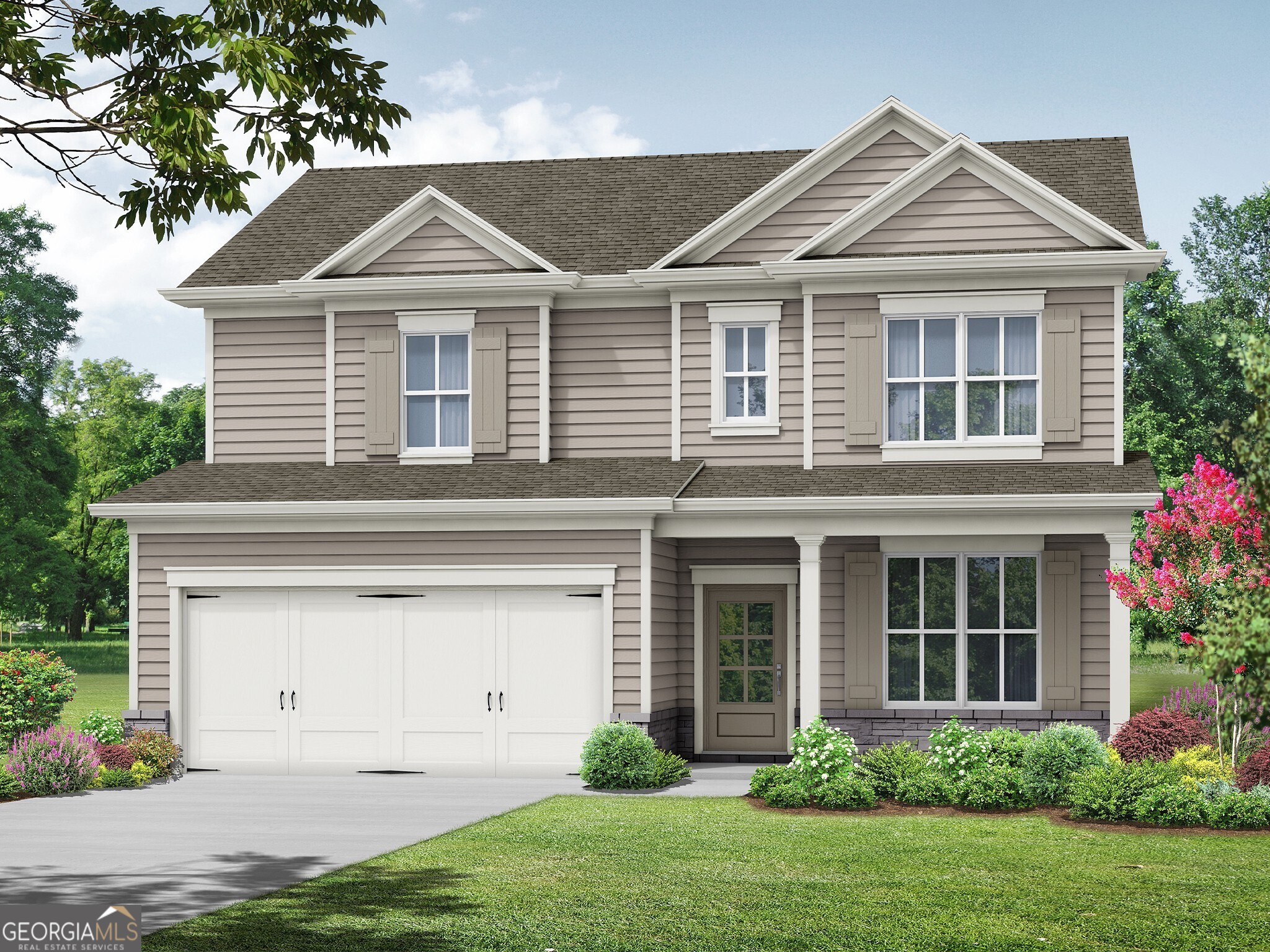 The Windhurst plan built by My Home Communities!! This home features a separate dining or flex room on the1st floor. The spacious living room features a stunning fireplace on a shiplap wall as the focal point for family fun. The open floor plan connects seamlessly to the gourmet kitchen with expansive counter-tops, a large granite counter-top island, and stainless steel appliances. The owner's suite features trey ceilings and a super large walkin closet. The owner's bath has granite counter-tops, double vanity and a TILED SUPER SHOWER w/a frame-less shower door and bench in shower. The WHOLE HOUSE w/BLINDS and a GUTTER system are included features!! Make this stunning two-story home yours! Ask about our $10,000 in closing costs and an optional 4.99% rate! Also, a 321 option! 1.99% first year! Secondary photos are stock photos.