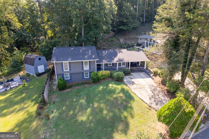 Beautifully renovated 3BR/3BA multi-level home in East Point! This move-in ready property features a modern kitchen with quartz countertops, stainless steel appliances, hardwood floors, and a spacious primary suite with walk-in closet. The versatile lower level offers two guest rooms and a sitting area, while the large backyard includes a storage shed for added convenience. Ideally located near major highways, shopping, dining, the airport, and downtown Atlanta. Currently tenant-occupied, this home provides immediate rental income for investors and an excellent opportunity for first-time buyers to build equity in a growing market.    Showings by appointment only with 24-hour notice to respect tenant privacy        Ask your lender about Georgia down payment and closing cost assistance programs, such as the Georgia Dream Homeownership Program (Peach Advantage, Chenoa/Equity Aid, Access DPA and Fulton County HOP) , which may help make this home even more affordable