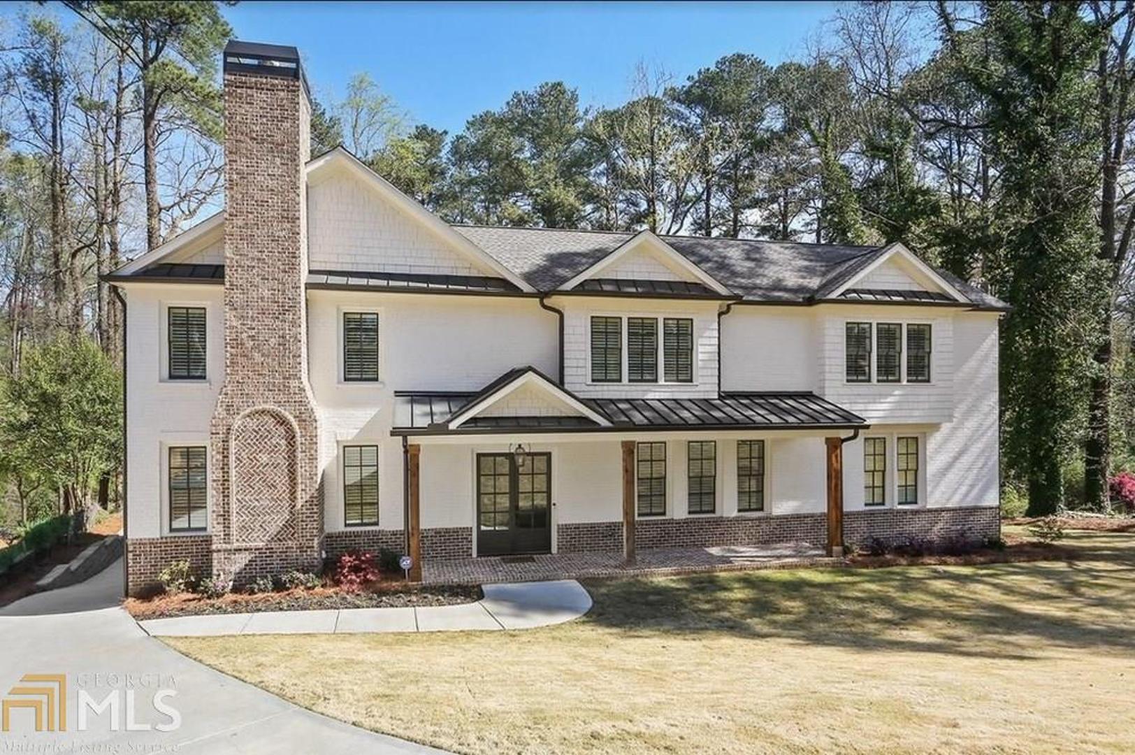 Newer construction w/open concept & sophisticated details. Neutral color pallet allows for easy personalizing of this 6 bdrm, 4.5 bath floor plan. Contemporary kitchen w/high-end appliances opens to a spacious great room w/cathedral ceiling & fireplace. Large windows filter light into the entire house. Dining room, butlers pantry & living room just off the foyer offers much room for entertaining. The master is located on the main level & opens to a large deck overlooking a beautiful yard w/creek.