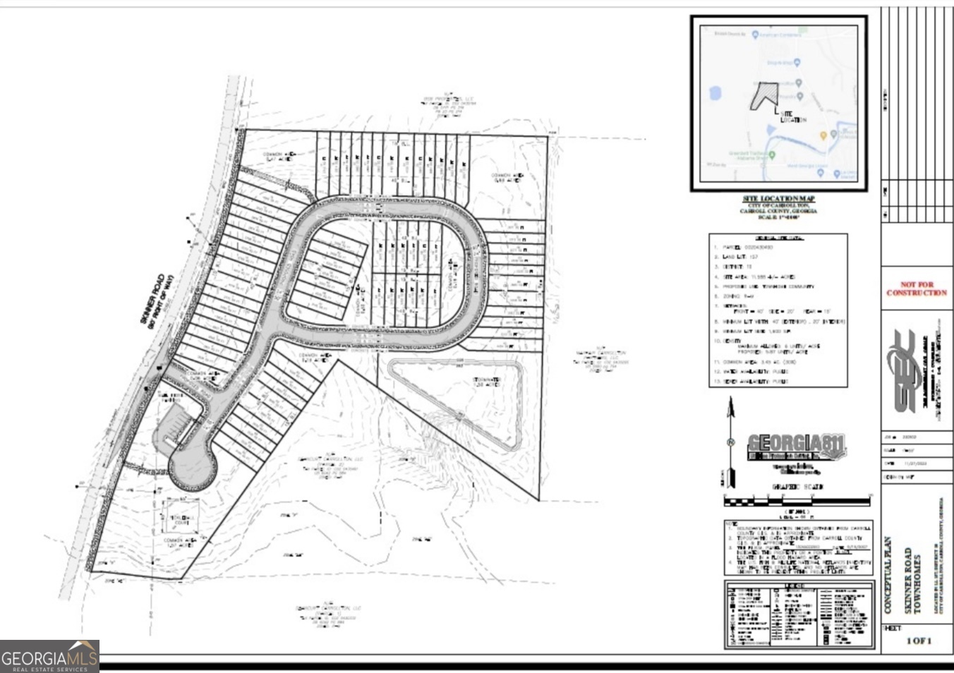 Looking for an approved 68-unit townhome Development, in the City Limits of Carrollton, and close to the University of West Georgia?  This project will feature fully developed lots, a pickleball court, underground utilities, a mail kiosk, and a connection to the Carrollton Greenbelt.