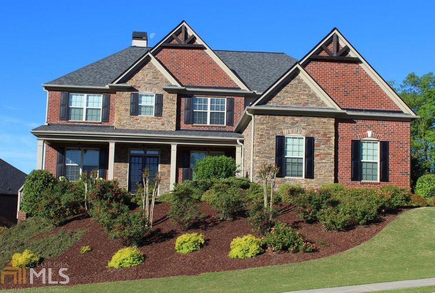 Home located in newest section of Ashebrooke with long range views of Buckhead sits on quiet street, next to cul-de-sac and features 6 bed, 6 bath, 3 fireplaces, & attached 3 car garage. 2-story foyer flanked by private office & formal dining room. 2-story great room has 20ft wall of windows and flows into kitchen with huge island, stainless steel appliances, & large pantry, all open to fireside keeping room that overlooks deck & landscaped backyard. Guest suite with full private bathroom complete main level. Oversized master suite with huge bathroom, complete with tub, frameless shower with dual shower heads, & oversized dream closet as well as 3 secondary bedrooms with walk-in closets & attached bathrooms complete the upstairs. Finished & permitted basement has full daylight windows, huge rec room, & full kitchen, including dishwasher, range, & microwave. Basement also has a fireplace, custom barn wood walls, bedroom, full bathroom, media room, & 2 storage areas. Agents protected.