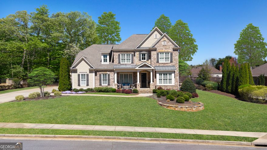 Meticulous, Move-In Ready, 5 Bedroom/4.5 Bath Executive Home combines luxury and comfort in West Cobb.  Spacious and Bright Open Concept Layout with quality finishes and Hardwood Flooring. Chef's Kitchen comes complete with an expansive island, double ovens, walk-in pantry, open to Breakfast and Fireside Family room with coffered ceiling. Primary Suite on main. Formal Dining Room with ButlerCOs Pantry, Office, Laundry and Mud rooms complete the first level. Upstairs includes 4 spacious secondary bedrooms with generous closet space, 1 Jack and Jill and 2 ensuite Baths. Oversized additional Flex space for Media, Exercise or Play Room. Enjoy quiet and tranquility from the Rocking Chair Front Porch or the Private Fenced backyard Oasis, including a deck and Patio with Fireplace. Beautifully surrounded by Impeccable and Professionally landscaped grounds with views of Kennesaw Mountain.  3 car garage. Warm and established neighborhood of fine homes with Prime and Central location.  Close proximity to Award Winning Schools - Harrison High School, Mt. Paran Christian School and The Walker School.  Convenient to Kennesaw Mountain, Marietta Square, Marietta Country Club, Shopping, Dining, Parks, & Hospitals. Easy Access to Barrett Parkway, 575 and 285.  Private showings begin 5/3.