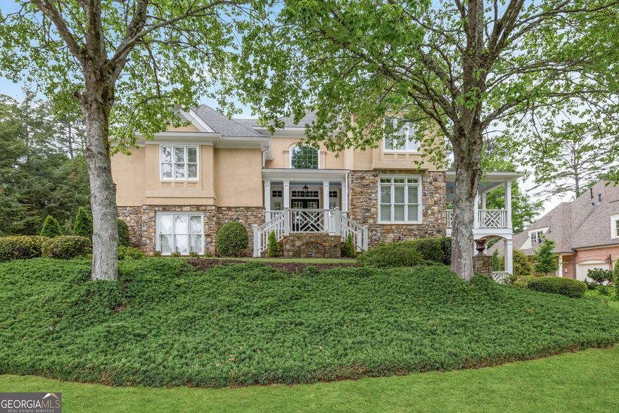 Beautiful custom built home in sought after Sope Creek School district.  Open floor plan with stunning finishes throughout, and spaces to do everything. Chef's kitchen W/ light designer cabinets, exotic granite countertops, SS appliances. Large Family Rm off Kitchen with stacked stone fireplace, vaulted oaklined ceiling, connecting to spacious vaulted screened-in  porch, overlooking flat, private yard. Huge dining rm, large living room with soaring coffered ceiling and fireplace on main. Office/library also on main, with private covered patio.  Master oasis on private level off main, featuring a large bedroom with extended sitting area, a luxurious bathroom with stunning granite, large walk-in custom closets, separate soaking tub, large shower, separate his and her custom vanities. Three more spacious BRs and 2 Baths upstairs. New Hardwood floors on in 2019. New Terrace level (2019) with 12' coffered ceilings, great rm, exercise rm, pool rm, bedroom suite with connected full bath, and plenty of storage. Newer granite in all bathrooms, Custom Closets, Newer Driveway, large 3 car garage with Newer Garage Doors. Newer Roof, 2 Newer Water Heaters, New HVAC in 2021. Updated Fixtures, NightVision Outdoor Lighting. Walk to Sope Creek school. Matriculate to Wheeler HS boasting their STEM program, Ranked #2 in the US.
