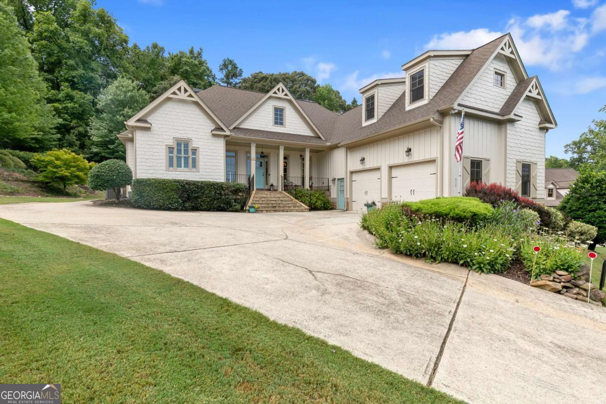 Welcome home to this beautifully maintained 4-bedroom, 3.5-bathroom master on main ranch with a huge upper-level bonus room, bedroom & full bathroom. This home is located in the sought-after Royal Oaks neighborhood of Canton with a gorgeous backyard retreat with salt water pool with screen porch. Perfectly situated on a quiet cul-de-sac lot, and offers an open and inviting layout with soaring ceilings with beamed accents, skylights bringing in loads of sunlight and a cozy fireplace in the spacious living room. The oversized primary suite is a true retreat, featuring dual walk-in closets and a spa-like en-suite bath. The heart of the home is the large kitchen with beautiful vaulted ceilings, complete with an expansive island, ample cabinet space, gas cooking with a recently upgraded 5-burner cooktop, new dishwasher, new fridge 2024, newer convection oven/microwave combo, upgraded cooktop to a 5-burner gas cooktop with an ornate vent hood, and a charming breakfast nook with its own fireplace-ideal for relaxed mornings or intimate gatherings. You will love the walk-in pantry and lowered island perfect for any family gathering. Step outside to a generous back deck that overlooks your private saltwater pool with a waterfall feature, creating a perfect space for entertaining or unwinding. The pool vinyl was replaced in 2022, along with a new pool pump (2022) and pool filter (2023), ensuring peace of mind for years to come. The upper part of the property has steps that lead you to your firepit pergola which offers a great space for the family to do smores and socialize in the summer or winter. The grandkids have loved the backyard space and exploring all that it has to offer. Not to mention the memories that have been made with all of the fun in the pool. The basement has a huge layout with painted floors and very clean and ready to finish. Offering loads more square footage for you to complete. Irrigation system in place. Hardwoods on the main level. Recent updates include fresh exterior paint (2023), two new AC systems (2022), new furnaces (March 2025) with smart wifi controlled settings, brand new water heater, and a roof that's just 1 year old. All of this just minutes from popular shops and dining along Hickory Flat Highway, and less than 15 minutes to downtown Canton. Don't miss this move-in ready gem in one of Canton's most desirable communities-offering incredible outdoor living and thoughtful upgrades throughout!