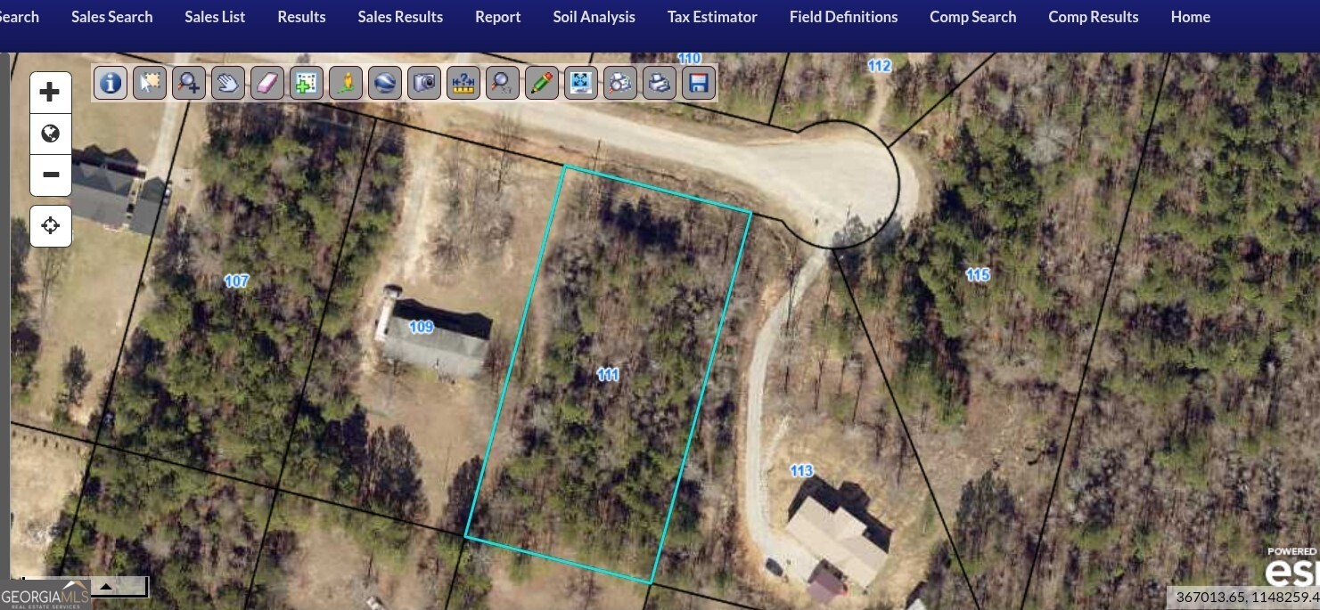 The property is located on a quiet, dead-end street at the end of the cul-de-sac.