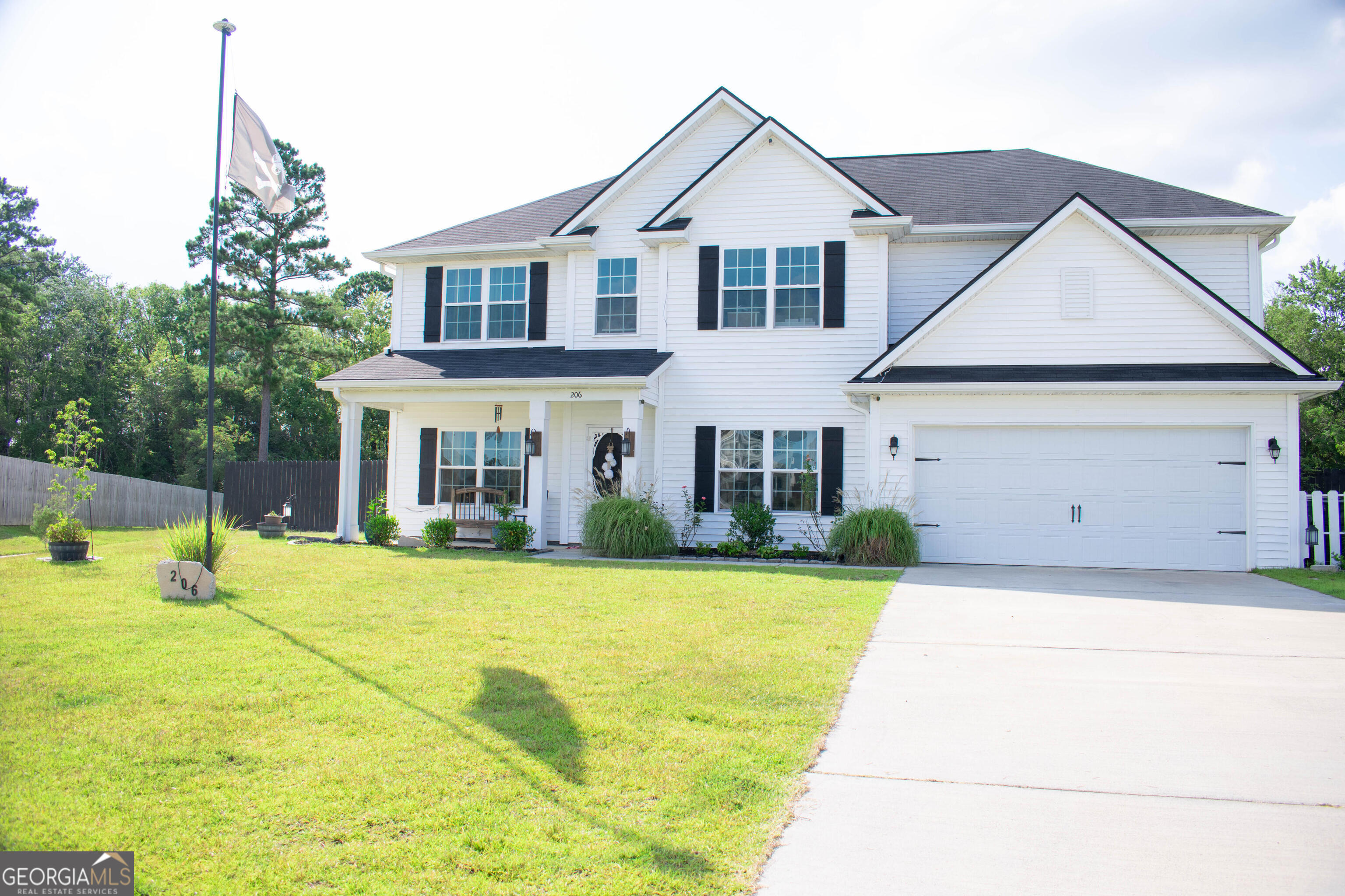 Spacious 5-Bedroom Home with Pool & Bonus Room in Desirable Morgan Place Neighborhood Welcome to your dream home in the highly sought-after Morgan Place Neighborhood-a quiet and family-friendly community perfectly situated between Hinesville and Jesup, offering the best of both convenience and tranquility. This beautifully maintained 5-bedroom, 3-bathroom home boasts an impressive layout with over 2,500 square feet of living space. The main floor features a guest bedroom and full bath, for visiting guests or multi-generational living. Off the welcoming foyer, you'll find a formal dining room and a versatile flex room-perfect for a home office, library, or playroom. The heart of the home is the open-concept kitchen and living area, designed for effortless entertaining and everyday living. Upstairs, enjoy a luxurious primary suite complete with a spa-like ensuite bath featuring a relaxing soaking tub. You'll also find three additional spacious bedrooms and a large bonus/game room that offers endless possibilities. Step outside to your private backyard oasis, accessible through a screened porch that's perfect for morning coffee or evening relaxation. Enjoy summer fun with a 20' above-ground pool, entertain on the expansive 15' x 30' deck, and harvest fresh fruit from established fruit trees and berry bushes. A raised storage shed and plenty of green space make this yard both beautiful and functional. Additional highlights include: Quiet cul-de-sac location Family friendly neighborhood Established landscaping Move-in ready Don't miss your chance to own this exceptional home in a prime location.