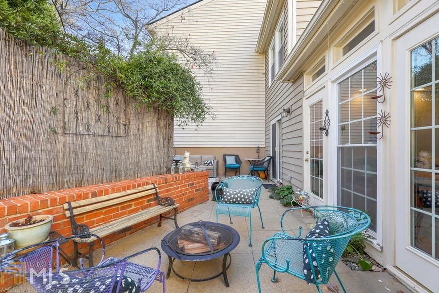 EAT PRAY LOVE in this perky townhome in Piedmont Heights! Literally seconds to shops, dining, and Piedmont Park. This 2 bed & 2.5 bath courtyard home is one of the best kept secrets intown! Loaded with whimsy and personality this hard-to-find jewel offers light filled vaulted great room with a fireplace and built-ins, a separate dining room with sliding door to an absolutely charming brick paver patio, generous owner's suite up with custom closet, trey ceiling, and walk out deck, secondary bedroom is large with two closets and overlooks the courtyard. A brand-new roof and all new skylights installed December 2020 and newer HVAC. Seconds to Ansley Mall & the new Beltline entrance opening soon at Montgomery Ferry!