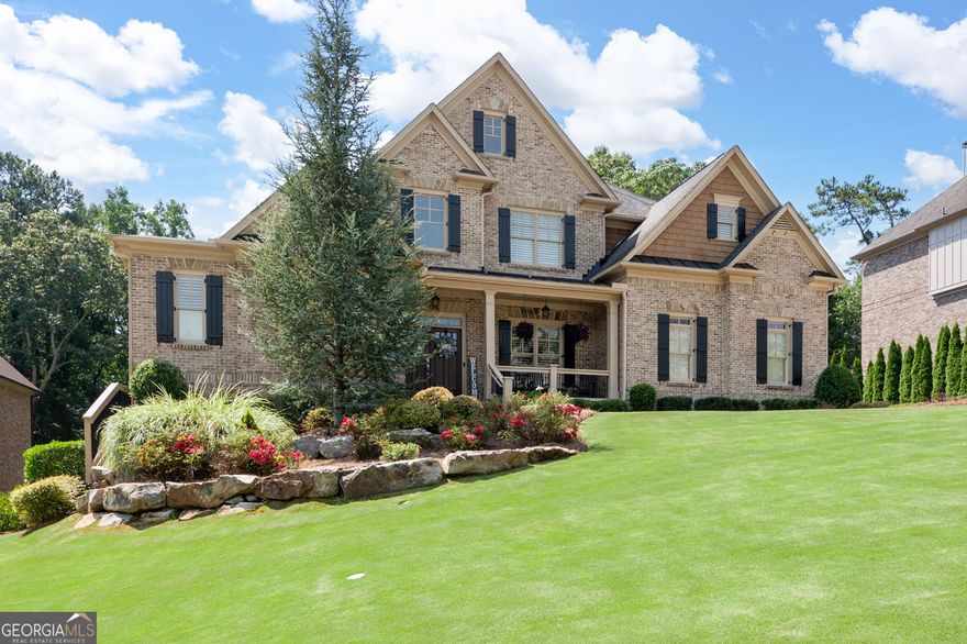 Situated in a serene neighborhood this lovely home welcomes you with its manicured landscaping and inviting curb appeal. As you step inside, you are greeted by an ambiance of warmth and elegance.  The interior features spacious rooms adorned with tasteful finishes and thoughtful design elements, creating an atmosphere that is both welcoming and sophisticated. The heart of the home is the well-appointed kitchen, which boasts stone countertops, S/S appliances, ample cabinet space and a large walk-in pantry.  This culinary haven is perfect for preparing great meals and entertaining guests with ease.  Adjacent to the kitchen is a fireside keeping room ideal for relaxing and quality time with loved ones. The residence offers a versatile floor plan, including multiple ensuite large secondary bedrooms with walk in closets and unique characteristics in each.  The primary suite is a private retreat complete with a luxurious ensuite with individual his and hers closets and sink areas.  Outside the property features a beautiful, covered porch and expansive deck along with a lush back yard oasis to enjoy the tranquility and beauty of nature while you kick back and relax in the fantastic heated gunite pool. The finished terrace level is another home in itself. It includes a bedroom, bathroom, office, additional rooms, an expansive custom bar, and kitchen area. In addition to the stunning features and amenities the property benefits from its prime location in Marietta.  Easy access to shopping, fine restaurants, award winning schools and major highways.  Just minutes from Historic Roswell and don't forget lower Cobb County taxes. Please do not call seller, relisting tomorrow.