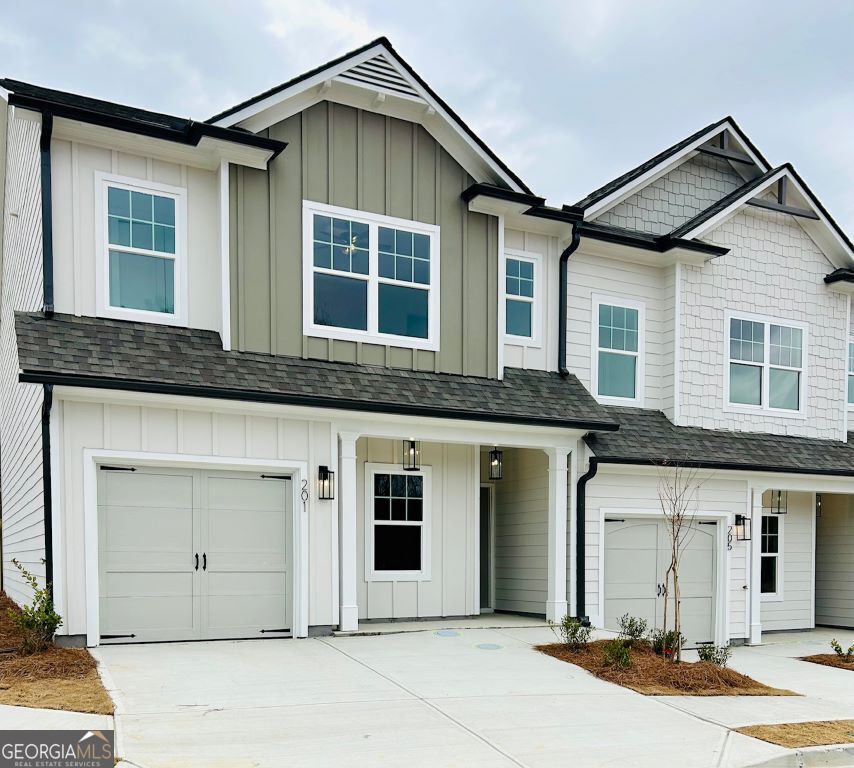 End unit in a great location within walking distance to restaurants, shops, and the Botanical Gardens in downtown Ball Ground. Bright, open-concept layout with beautiful finishes and thoughtful details throughout. Located in the sought-after Creekview School District with quick access to I-575 and minutes from Riverstone Parkway. Enjoy low maintenance living with the HOA covering exterior upkeep. Don't miss this opportunity to own a beautiful home close to everything Ball Ground has to offer!