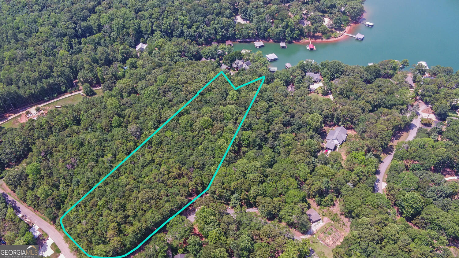 ACREAGE on the LAKE! Closest point of the Corp line is 39' from the full pool mark. This dock is on shallow water, but single slip in place. Plenty of room at the top of the lot for all of your lake toys too! Covenants and restrictions apply - see documents. Imagine the possibilities in this beautiful lake subdivision on Lake Hartwell.