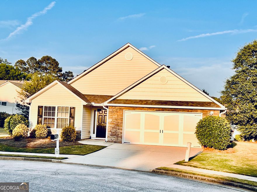 Enjoy Retirement "IMMACULATE" SENIOR 55+ Villas at Winder, a pristine adult only community with separate Club House and Community Center. The property is professionally maintained with lawn maintenance included. This is a must see newly renovated ranch 3 bedroom and 2 bath, large Master Walk in closet, new carpet, professionally painted, gas fireplace, separate dining room w/chair rail, double sided refrigerator/icemaker, laundry room, pantry, partially covered patio, large 2 car garage on level cul-de-sac lot. The community offers access to two swimming pools, an exercise facility, playground, two clubhouses, sidewalks and streetlights. Conveniently located within a mile to the new Publix, NEGA Hospital, Ingles and minutes from downtown Winder.