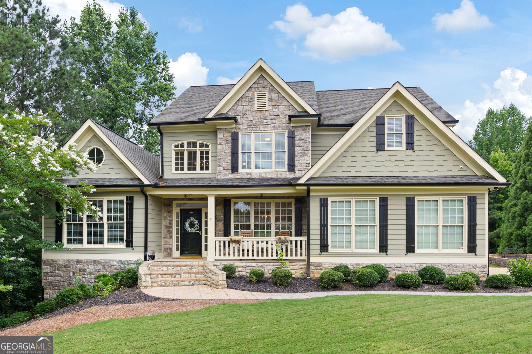 Welcome to 224 Celestial Ridge Drive, a home that showcases craftsmanship and character while offering modern updates, exceptional living spaces, and room to grow in the highly sought-after North Paulding area of Dallas, GA. Nestled on a large lot, this beautifully updated home provides privacy, space, and a peaceful retreat. As you arrive, the home's stately presence and manicured landscaping create an inviting first impression. Step inside to find gleaming hardwoods throughout the main areas, a freshly painted interior, and brand-new carpet upstairs, making this home truly move-in ready. The two-story foyer welcomes you in, flanked by a formal dining room on one side and a versatile study/parlor on the other-perfect for a sitting area, home office, or music room. The heart of the home is the expansive family room, where a soaring two-story ceiling and a cozy gas fireplace create a warm and inviting space. Adjacent to this, the gourmet kitchen offers both style and functionality, featuring pull-out shelving in the cabinets, a brand-new range, a newer dishwasher, and an eat-in breakfast area with lovely views of the backyard. The main-level primary suite provides a private retreat with high ceilings, a double walk-in closets, and a spa-like en-suite bathroom featuring dual vanities, a whirlpool tub, and a separate shower. Upstairs, three additional bedrooms offer flexibility-one is currently used as a home office or library, complete with built-in bookshelves. The basement is a true bonus, featuring one large finished room and tons of storage. With a 3rd HVAC - ducts and vents already installed throughout the entire space, it's just one step away from becoming your dream finished basement-whether you envision a media room, gym, or additional living quarters. Outdoor living is a highlight of this property! The screened porch boasts high ceilings and a private view of the backyard, perfect for morning coffee or evening relaxation. A huge lower deck extends the entertaining space, while a garden area offers the opportunity to cultivate your own outdoor oasis. Off the driveway, a gorgeous paver patio provides a perfect vantage point to enjoy the spacious property-an ideal spot for a koi pond, a peaceful escape, or a cozy firepit gathering. Situated in the highly desirable North Paulding area, this home provides both tranquility and convenience, with easy access to top-rated schools, shopping, dining, and more. Don't miss this incredible opportunity-schedule your private tour today!