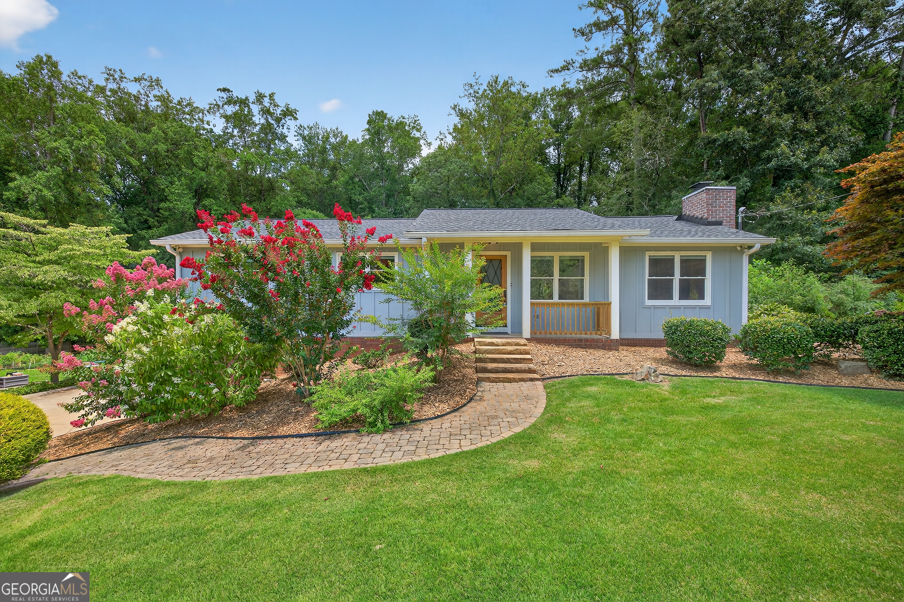 Get ready to fall in love with this absolutely stunning, fully renovated ranch home at 3330 Ranch Road in Marietta, GA! Tucked away in the super popular North Forty subdivision, this property offers an incredible opportunity for modern living. This isn't just a quick refresh; it's a complete transformation. We're talking top-to-bottom newness, designed for today's living. This includes all new electrical, plumbing, HVAC and ductwork, drywall, rock wool insulation, exterior siding, windows and more! Step inside and you'll immediately notice the gorgeous new LVP flooring flowing seamlessly through every room, brightened by sleek LED lighting. The kitchen is a dream come true for anyone who loves to cook, boasting sparkling quartz countertops, brand-new cabinets, and that eye-catching stainless steel farmhouse-style sink. The family room is super cozy, centered around a charming gas-log fireplace flanked by stylish shelving and smart storage-perfect for kicking back or hosting friends. Every part of this home feels fresh and new, from the beautifully tiled showers in the updated bathrooms to the inviting bedrooms and spacious closets. The finished partial walkout basement is a huge bonus, complete with its own new mini-split heating and cooling system, making it an ideal spot for anything you need-a home office, gym, media room, or even an extra hangout space. Beyond the pretty finishes, you'll find some serious upgrades for comfort and efficiency. There's a new tankless hot water system for endless hot showers, and an RO Water Filtration system means pure, delicious water right from your tap. You'll be thrilled to know that this property also comes with the significant advantage of NO HOA DUES, providing true freedom and flexibility for homeowners. Outside, the home has fantastic curb appeal with its fresh board and batten siding. You'll love the convenient 2-car side-entry garage, too. But the real showstopper? The incredible fenced-in backyard! It's a private oasis, beautifully professionally landscaped front and back, just waiting for you to enjoy. Finding a fully renovated home with these kinds of premium features in Marietta is a rare gem right now. You absolutely have to see this one to believe it. Give us a call to schedule your showing appointment today!