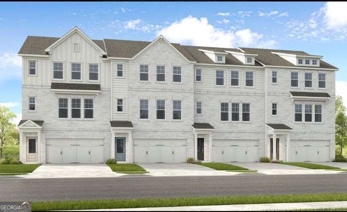 MLS#10478334 New Construction - July Completion! The Reynolds townhome at Hampton Terrace is designed for versatility, featuring four bedrooms, three-and-a-half bathrooms, and a spacious, open layout that fits a variety of lifestyles. The lower level offers a sought-after ground-floor bedroom with an ensuite bath and backyard access, perfect for guests or a private retreat. Upstairs, the modern kitchen flows seamlessly into the dining area and gathering room, with a convenient half bath nearby. The primary suite offers an oversized walk-in closet and a spa-like bathroom for a relaxing escape. With thoughtful design and everyday comfort in mind, the Reynolds plan is the perfect place to call home.