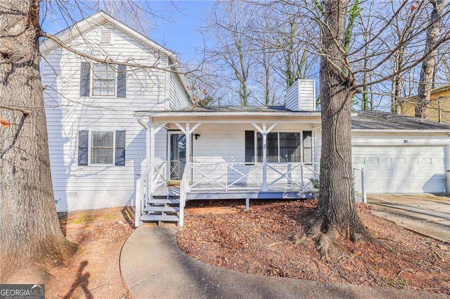 Welcome to 3661 Silver Leaf Lane, a charming 3-bedroom, 2-bathroom traditional-style home in the sought-after Woodmere community of Marietta! This beautifully maintained two-story residence offers 1,352 sq. ft. of comfortable living space, featuring a spacious family room with a cozy fireplace, perfect for relaxing or entertaining.    The owner's suite on the main level provides privacy and convenience, complete with an updated ensuite bathroom. The kitchen boasts a breakfast bar, ample cabinetry, and a view into the family room, creating an open and inviting atmosphere. Additional highlights include new flooring, fresh interior paint, and a covered front porch ideal for enjoying your morning coffee.    Situated on a private, level lot, this home offers a two-car garage, a fenced backyard, and a deck perfect for outdoor gatherings. Conveniently located near shopping, dining, and major highways, this home is move-in ready and an incredible opportunity in Cobb County.    Schedule your private showing today!