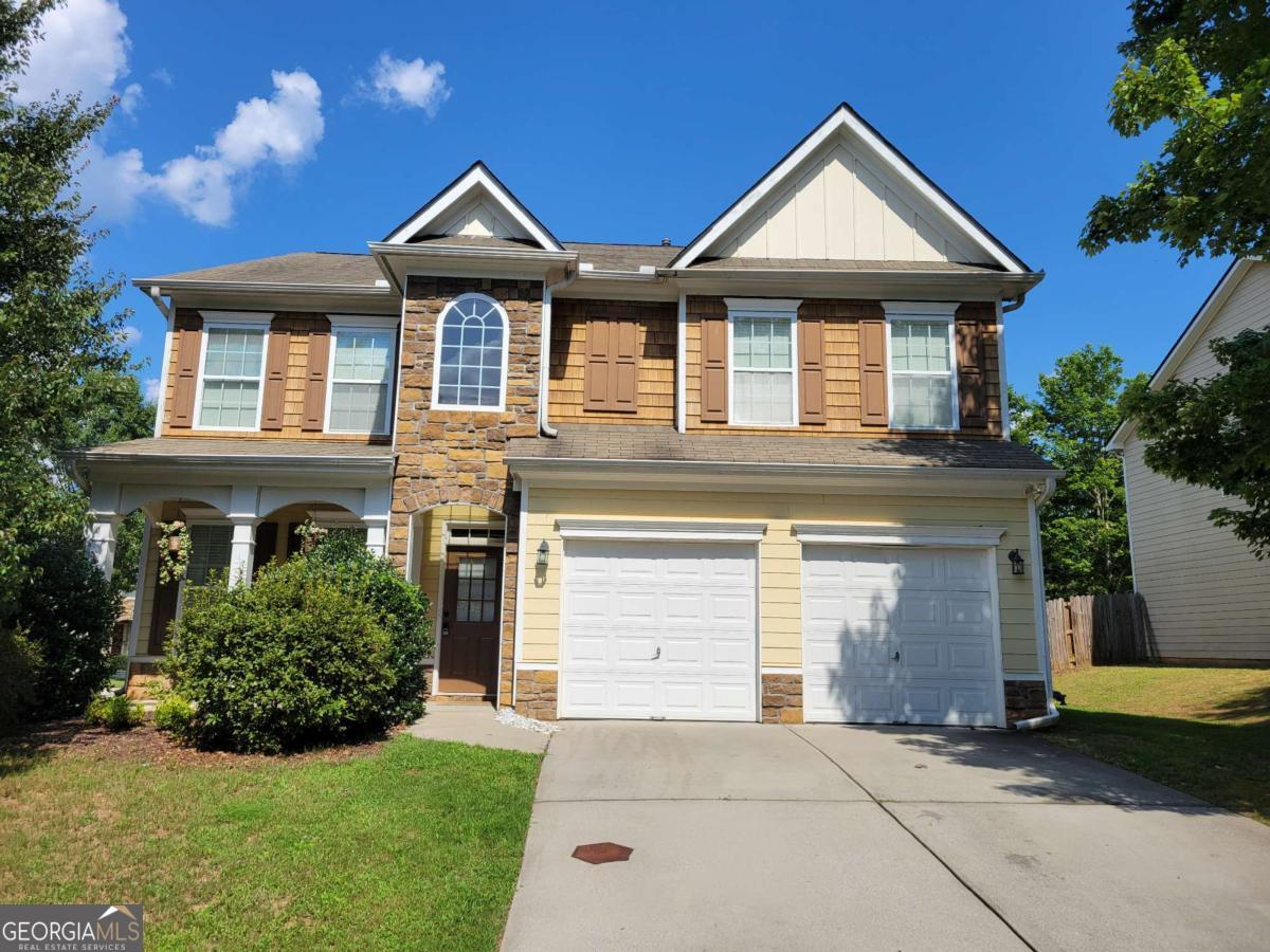 Welcome to this well-maintained 4-bedroom and 2 1/2 bath, single-family house in a beautiful lake community. The bedrooms are spacious, and the house has a formal living and dining room for accommodating guests. It has an open kitchen concept with another living room and a fenced backyard. The upstairs has a loft concept as well. It is located at a great location that is close to schools, shopping, and the interstate. Come make this the house of your future! Rent is inclusive of yard maintenance and Trash charges.