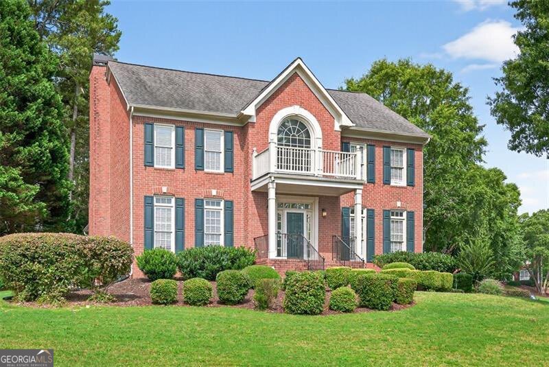 Welcome to this beautifully updated three-sided brick home, perfectly situated on a spacious corner lot in the highly desirable Montclair swim and tennis community. This home combines luxury, comfort, and convenience. Step inside to be greeted by a two-story foyer with a formal dining room and a versatile formal living room or office. Newer carpet and flooring run throughout the home, complemented by refinished hardwoods and fresh, modern paint. The cozy family room features a brick fireplace with custom bookshelves and opens up to a light-filled sunroom that is ideal for a playroom or extra living space. The kitchen is a chef's dream with granite countertops, stainless steel appliances, tile backsplash, a large island, built-in desk, and plenty of cabinet space. Upstairs, the owner's suite offers a spa-like retreat with an oversized shower, jetted tub, and double vanities. Three additional bedrooms and a conveniently located laundry room round out the upper level. The finished terrace level includes a full bath, wet bar, and two flexible rooms perfect for a media space, gym, or guest area. Outside, enjoy a level, fenced backyard. This home offers both timeless charm and modern updates so don't miss your chance to make it yours!