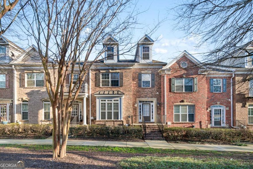 Discover the perfect blend of elegance and comfort in this beautiful three-bedroom, three-and-a-half-bathroom brick townhouse, nestled in a desirable Alpharetta neighborhood. With gleaming hardwood floors throughout, this home offers a warm and inviting ambiance.    The open-concept living area features a cozy fireplace, perfect for relaxing or entertaining guests. The adjacent chefCOs kitchen boasts stained cabinets, stainless steel appliances, granite countertops, and a spacious breakfast bar. A light-filled breakfast room and a separate dining room provide multiple dining options, whether for casual mornings or formal gatherings.    Retreat to the spacious primary suite, which showcases an elegant tray ceiling, a spa-like en suite bath with double vanities, a soaking tub, a separate shower, and a large walk-in closet. Generous secondary bedrooms offer plenty of space for guests, family, or a home office.    This home also includes a two-car attached garage and ample storage. Enjoy the well-maintained community amenities, featuring a sparkling pool and a tranquil pondCoperfect for leisurely walks and outdoor relaxation.    Conveniently located near top-rated schools, shopping, dining, and major highways, this home offers the ideal combination of luxury, convenience, and community living.    DonCOt miss your opportunity to own this exceptional propertyCoschedule a showing today!
