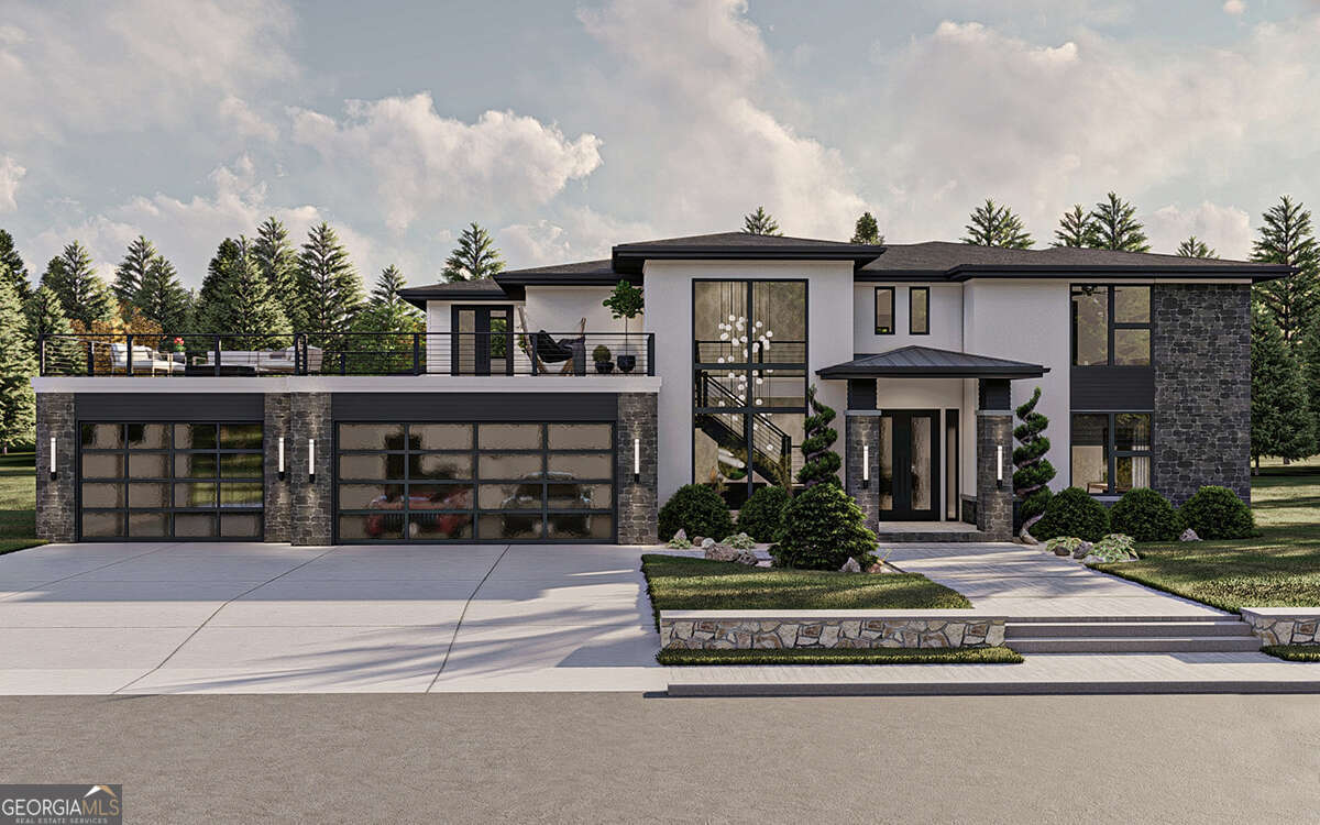 Welcome to your earthly paradise! This stunning 5200 sqft home features 5 bedrooms and 5.5 bathrooms, including two luxurious primary suites upstairs and downstairs. Every bedroom has a walk-in closet and private bath for ultimate comfort. Enjoy a covered patio that stretches across the entire back of the home, with private access from the first-floor primary suite. A beautiful dual-sided fireplace connects the living room to the outdoor space-perfect for relaxing or entertaining. Built by top builders with the finest finishes on the market, this home is priced at pre-sale value. Neighboring homes sold for $1.4 million, giving this property an instant $50,000 value boost. Plus, two additional lots are available for custom builds. At 80% complete, this home won't last long. Don't miss your chance to step inside your own slice of paradise-schedule your visit now and prepare to be amazed!
