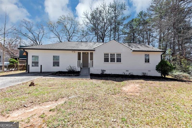 Come take a look at this beautifully renovated ranch style home! As soon as you walk in you'll see that it's freshly painted and new flooring has been installed. The open concept kitchen and living space is what makes this home stand out, the kitchen was completely and beautifully renovated. The master bedroom has it's own private bathroom and even a private entrance (No HOA, so it could also be rented out!). On the other side of the home you'll find 2 more bedrooms, also freshly painted and with new floor. The hallway bathroom is also renovated with fresh paint, flooring, and a brand new walk-in shower. The home is at the end of a dead-end street and fenced in, so it has a lot of privacy. The location is PRIME! Close to restaurants, shopping, 10 minutes from Marietta Square, 10 mins from downtown Smyrna, 30 minutes from Atlanta. You have to see this home in person! Schedule your tour today!