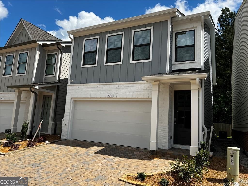 Fantastic rental opportunity in gated community! Bright and open, the kitchen will not disappoint. Large island and plenty of cabinetry with ample walk in pantry. Modern, electric fireplace rounds out living room. All bedrooms upstairs, including Primary suite with serene, spa like shower. Laundry room conveniently located upstairs as well, includes washer and dryer! Neighborhood rich in amenities, including gorgeous clubhouse, pool, and pickle ball courts. Perfect location to Downtown Woodstock, dining, shopping, medical facilities, and I-575 and Peach Pass.